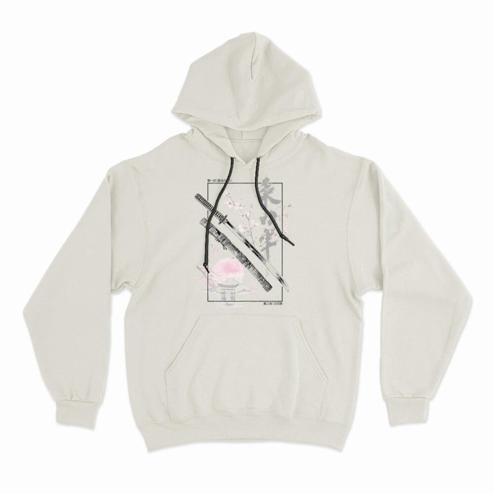 Moletom Com Capuz Katana - Off White - Casual - Studio Geek