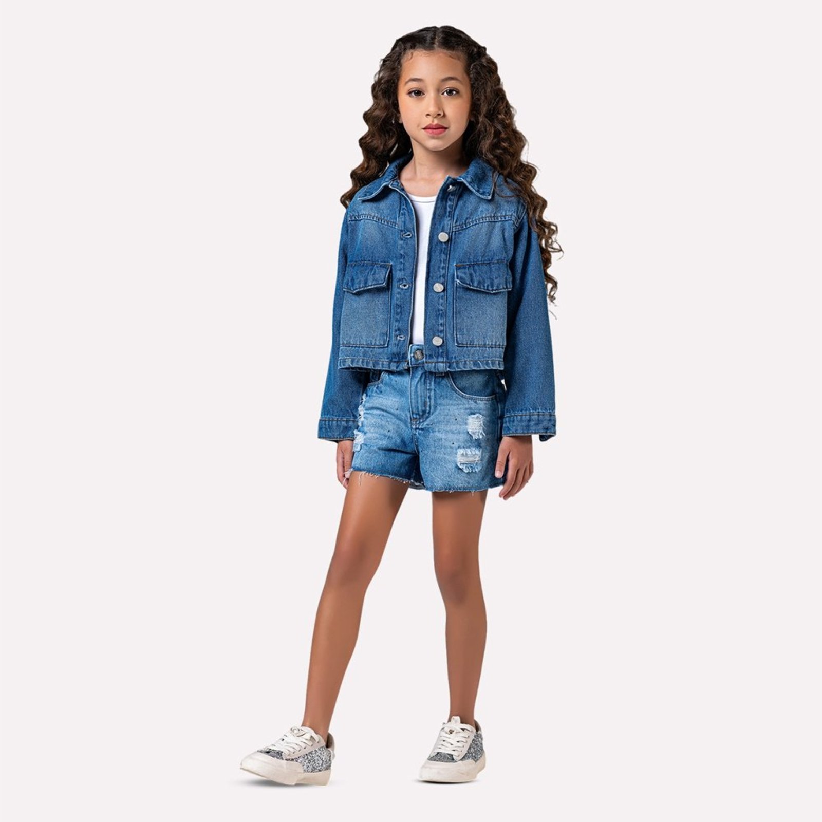 Infantil - Jaqueta Menina Jeans Mania