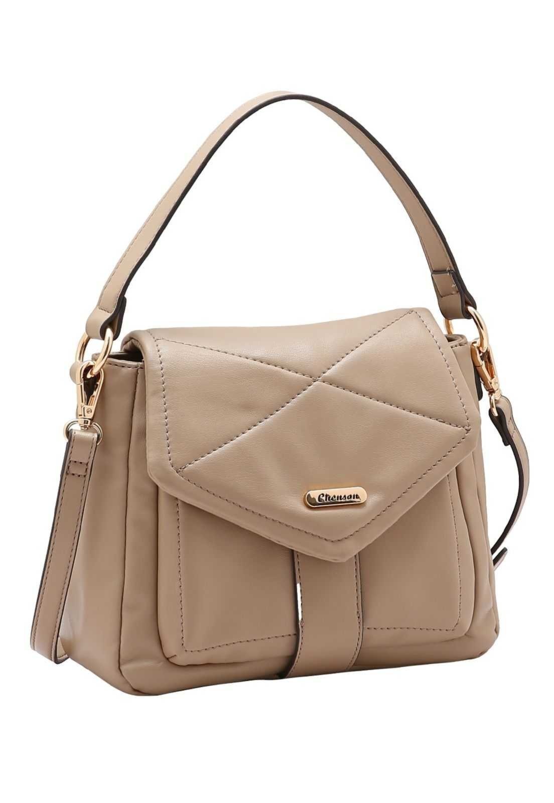 Vista 2 Bolsa Feminina Chenson Soft Chic 3485283 bege Chenson bege