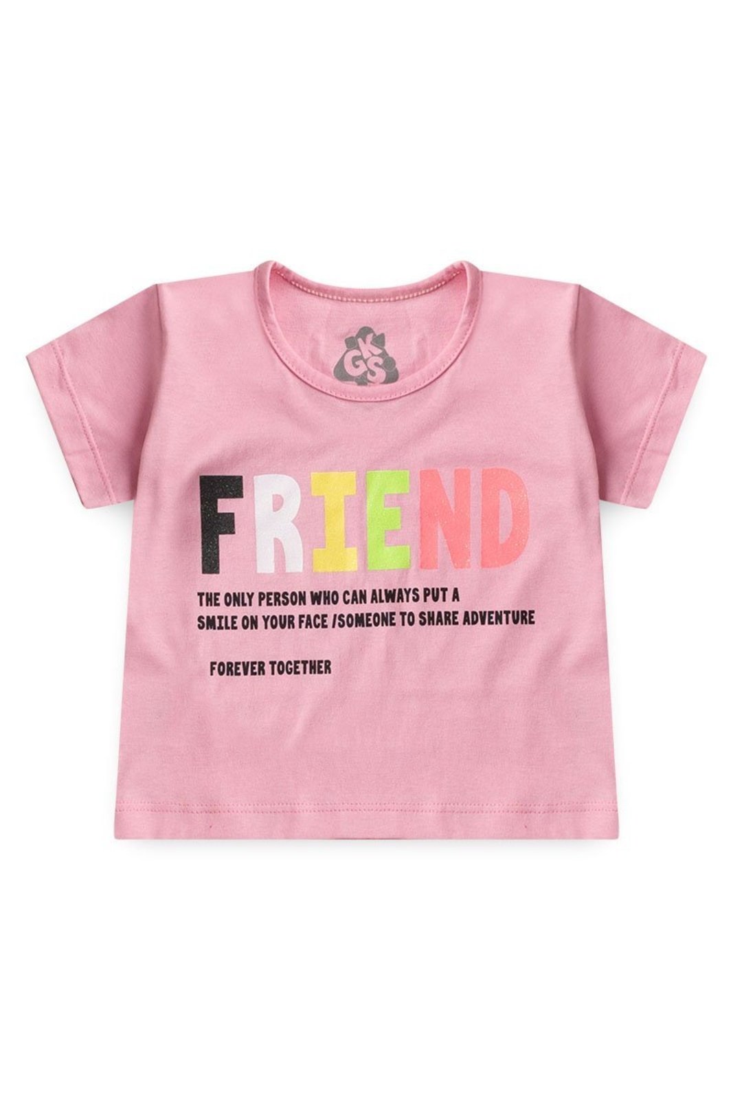 Infantil - Conjunto para Menina Cropped Friend com Shorts - GKS