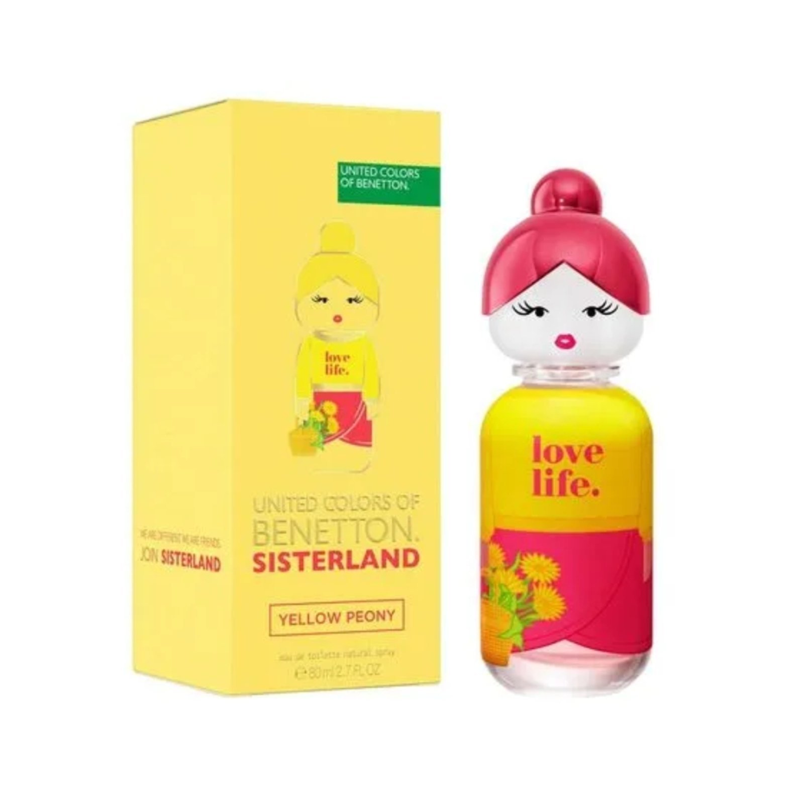 Vista 3 Perfume Sisterland Yelllow Peony Eau de Toilette Benetton Feminino amarelo Benetton amarelo