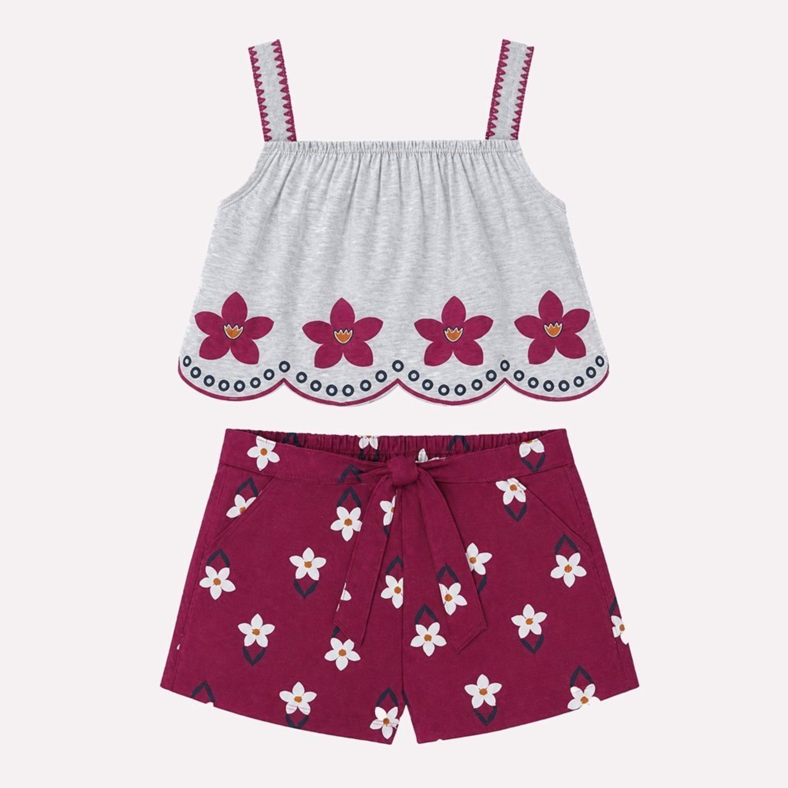 Infantil - Conjunto Menina com Corte a Laser Nanai