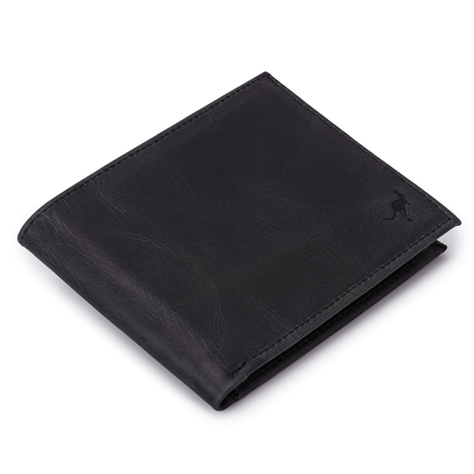 Carteira Luxo Grande Couro Legítimo para moedas/cnh/rg/cédulas/5cartões ello griff Preto