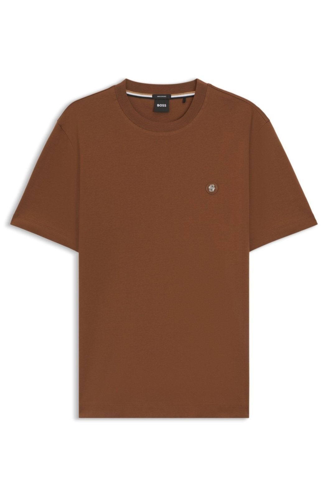 Camiseta De Ajuste Regular Em Algodão Com O Monograma Double B