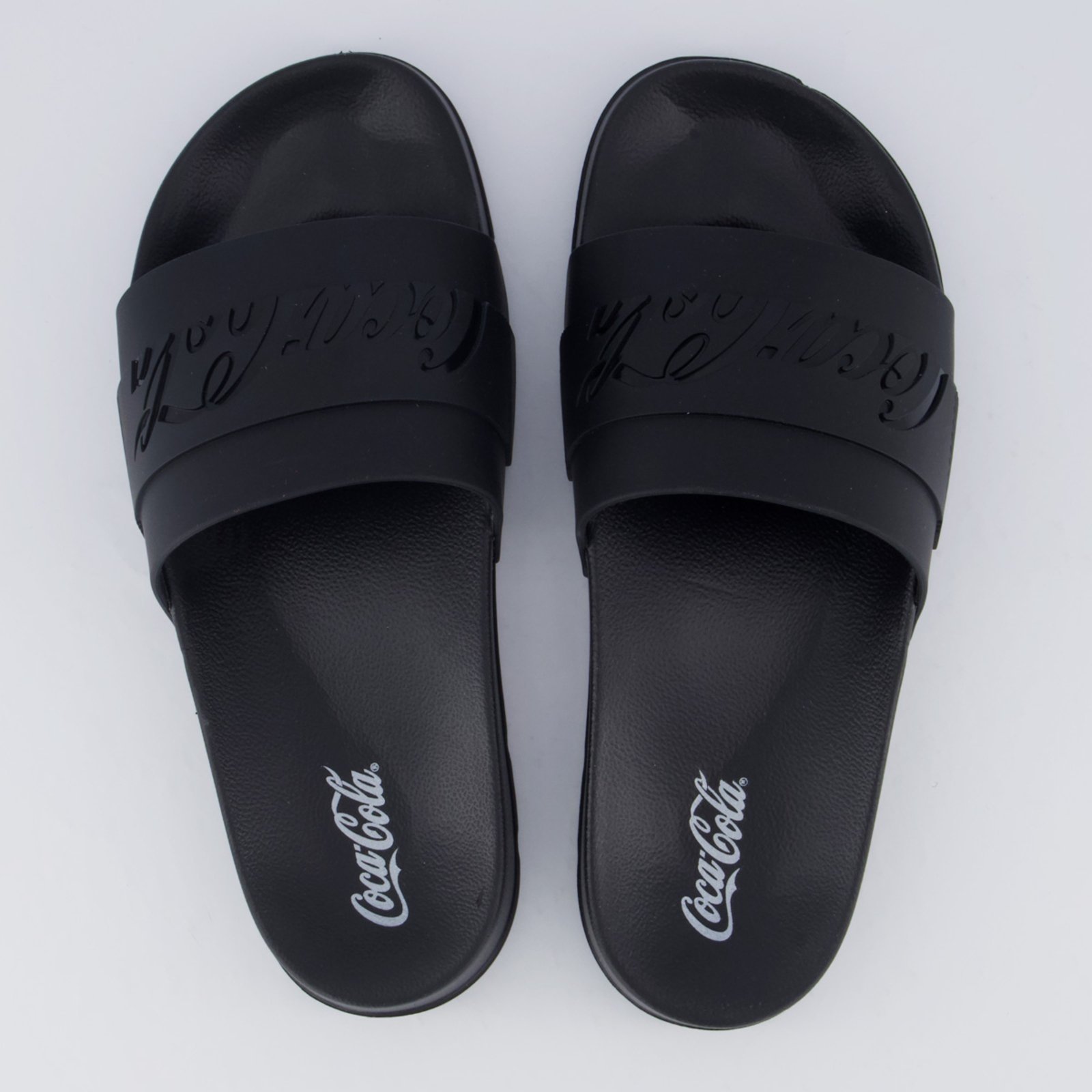 Chinelo Coca Cola Injetado Slide Elevate Preto