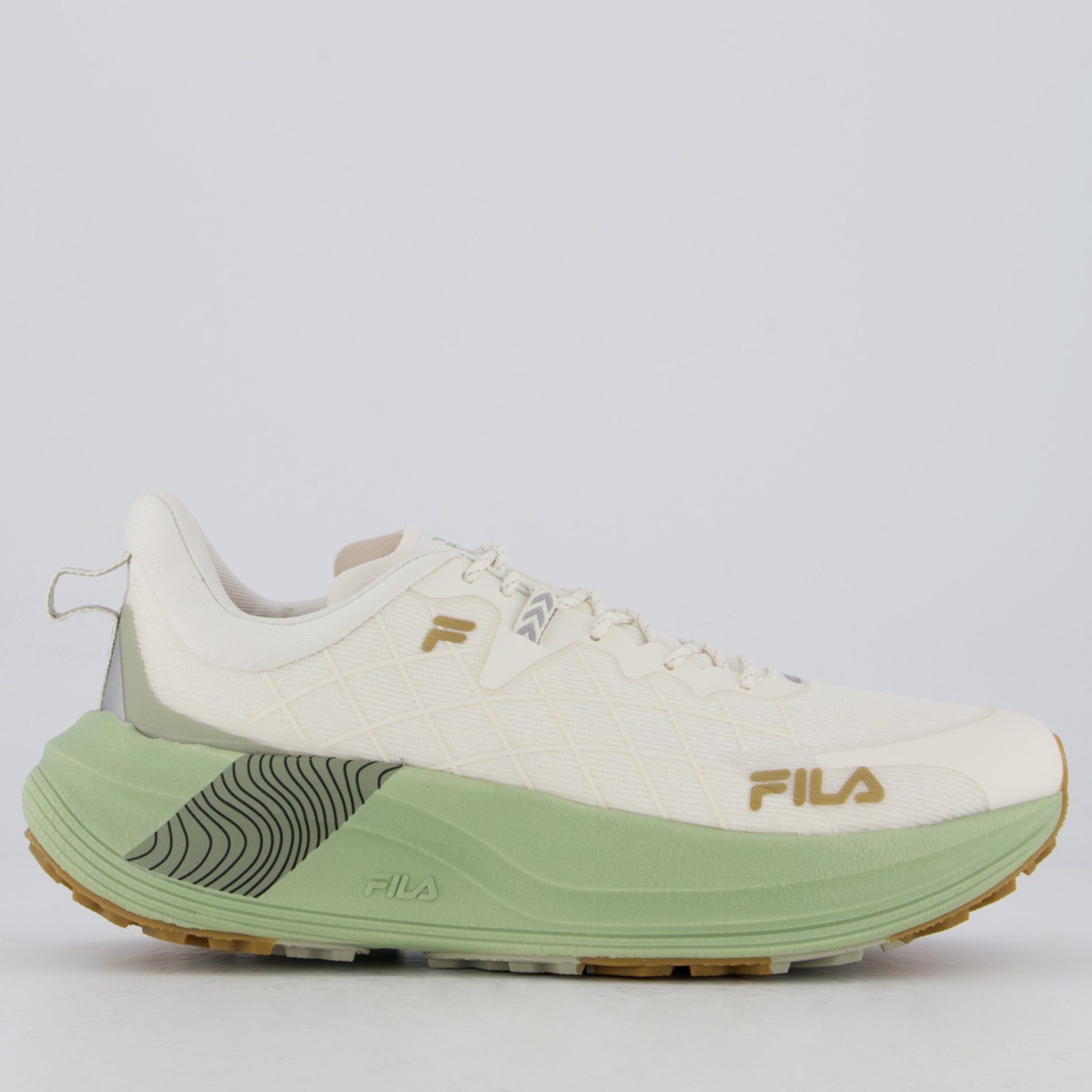 Tênis Fila Racer Skytrail Bege e Verde