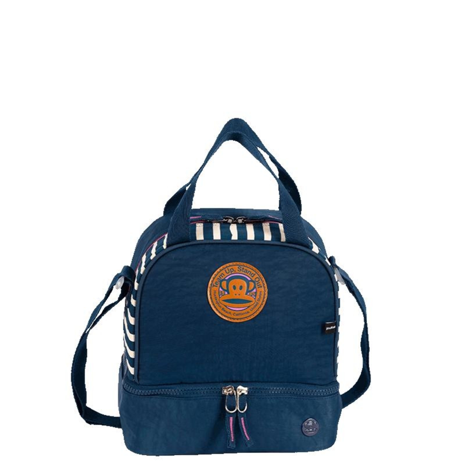 Infantil - Lancheira 2 Compartimentos Paul Frank World Navy Azul - Marinho Azul