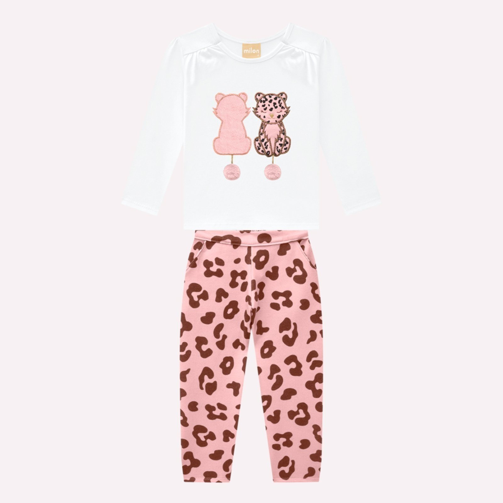 Infantil - Conjunto Menina Animal Print Milon