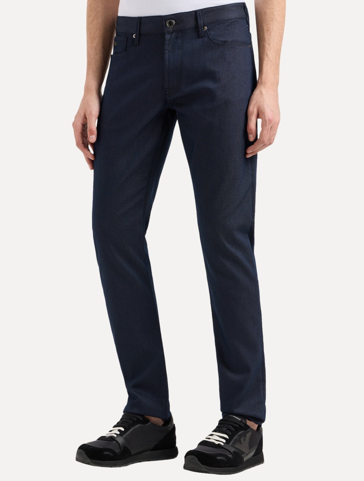 Vista 2 Calça Jeans Empório Armani Masculina J06 Slim Fit Armure 5 Pockets azul Emporio Armani azul