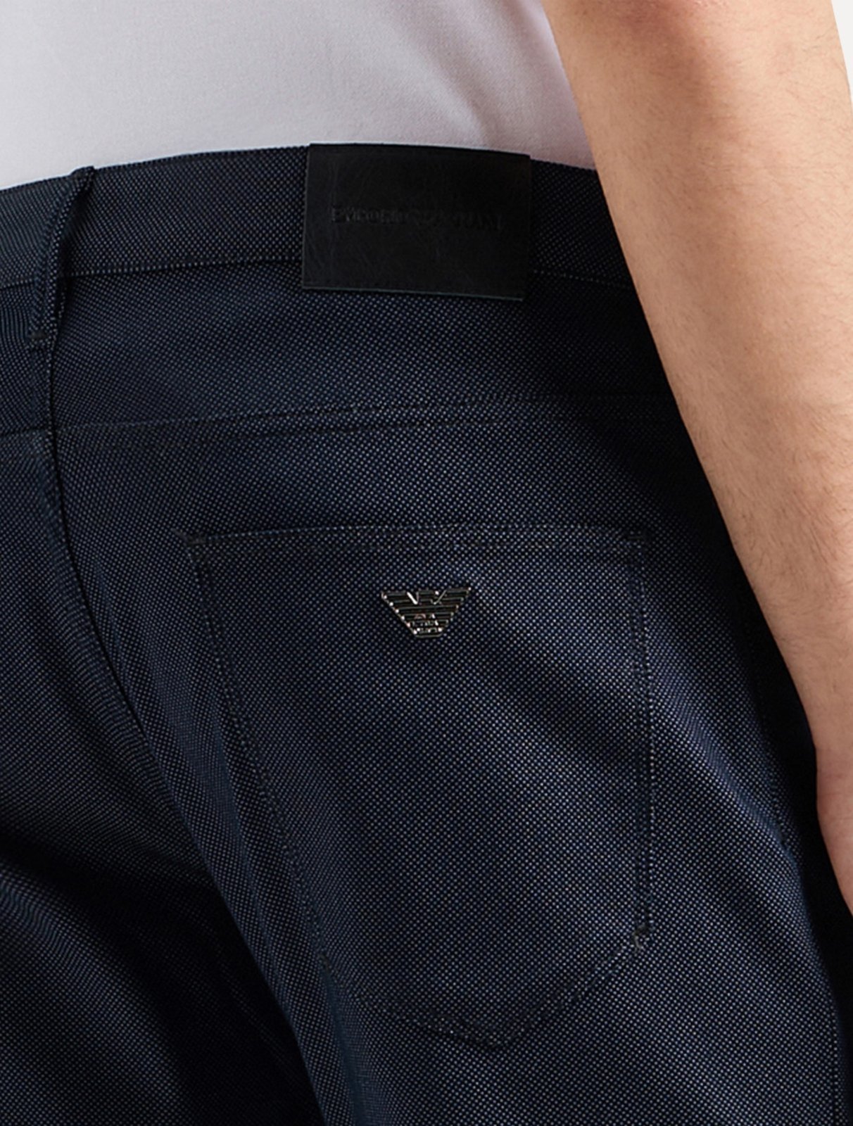 Vista 3 Calça Jeans Empório Armani Masculina J06 Slim Fit Armure 5 Pockets azul Emporio Armani azul