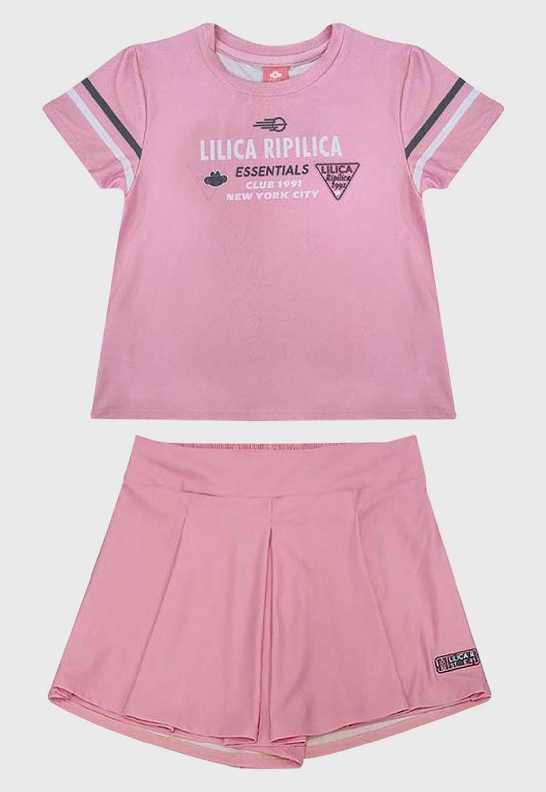 Infantil - Conjunto Lilica Ripilica Estampado Rosa