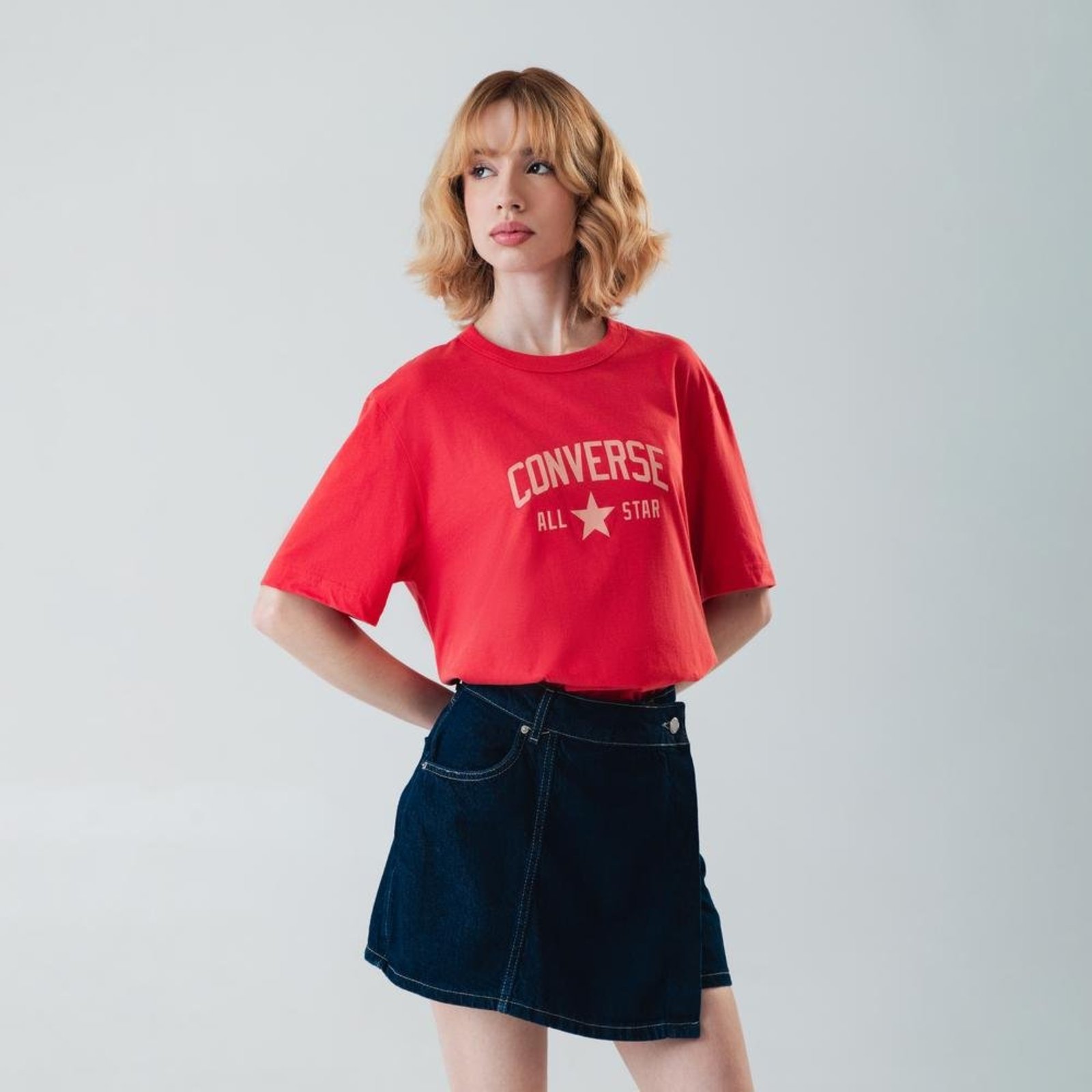 Camiseta Converse All Star Standard Fit Unisex Vermelho