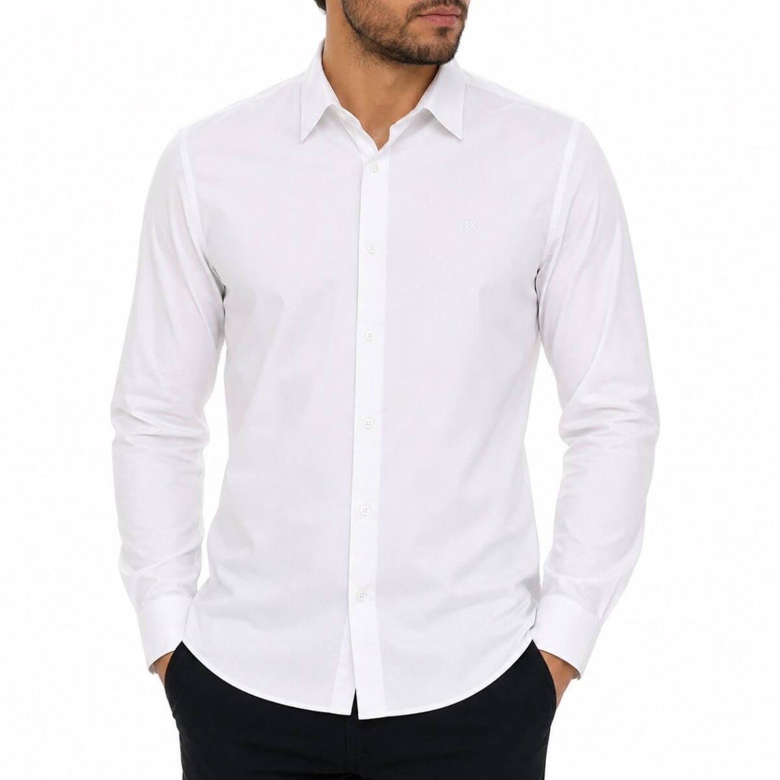 Camisa Manga Longa Slim Dixie 15.05.0102 Branca