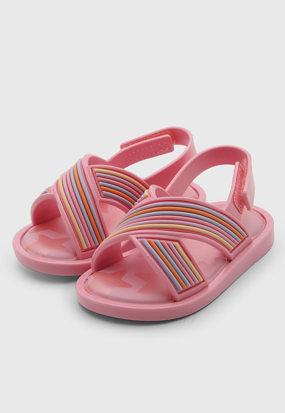 Infantil - Sandália Mini Melissa Rainbow BB Rosa