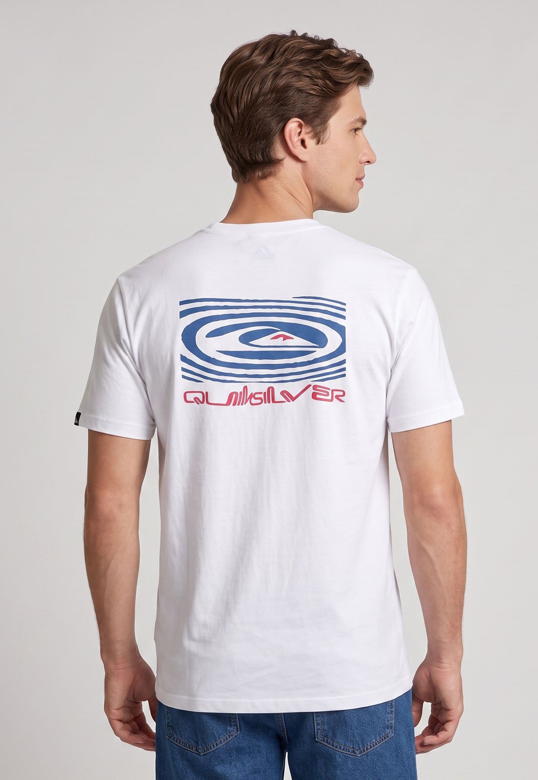 Camiseta Masculina Quiksilver Corpo Bright Branca