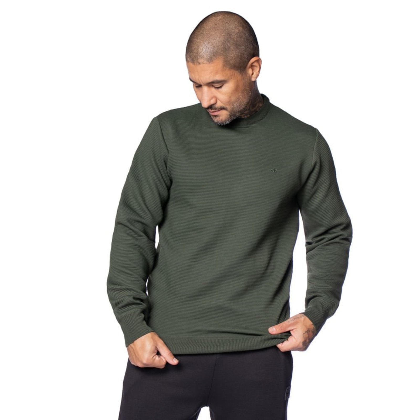 Suéter Masculino Dixie Texturizado Careca Verde