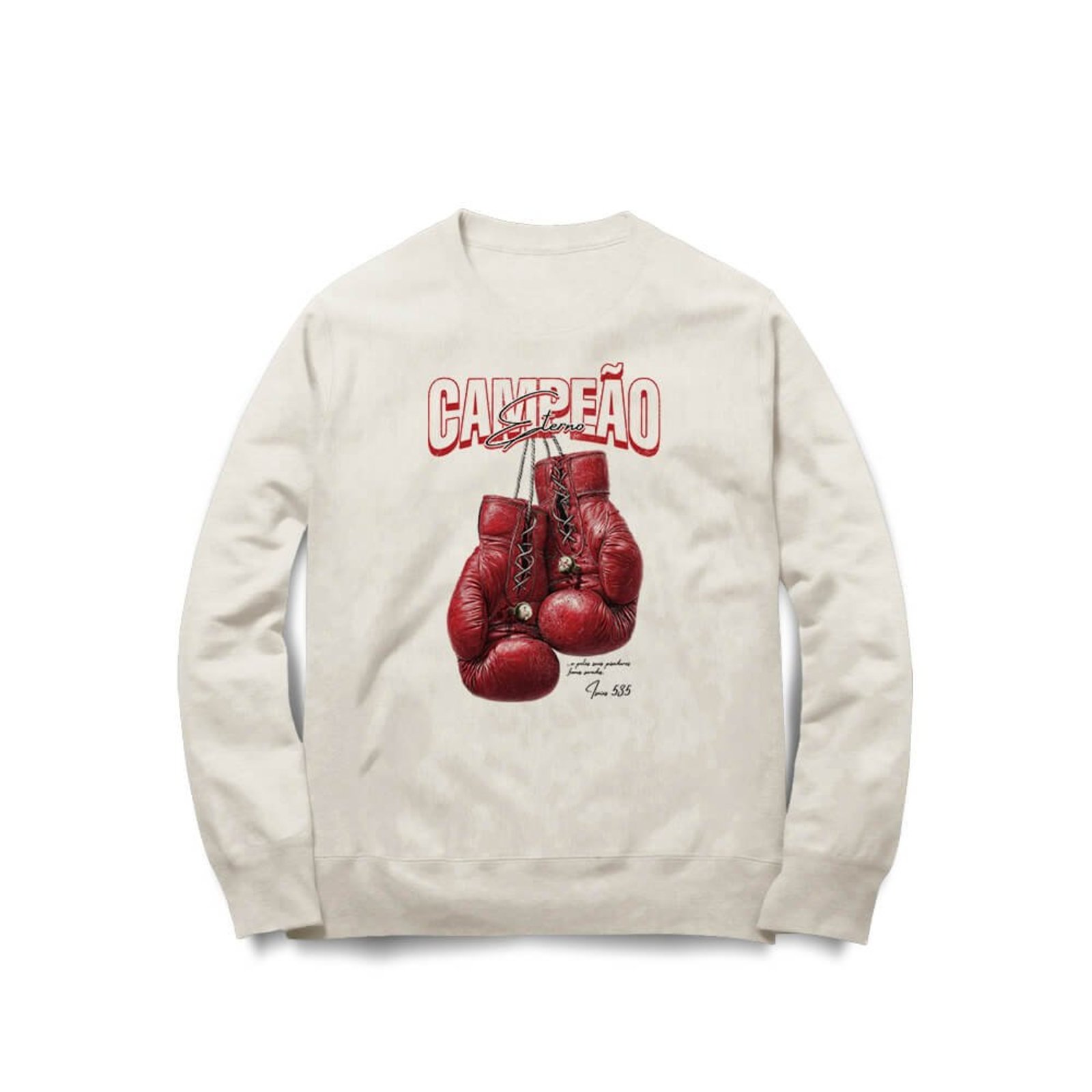 Moletom Campeão Eterno - Off White - Casual - Studio Geek