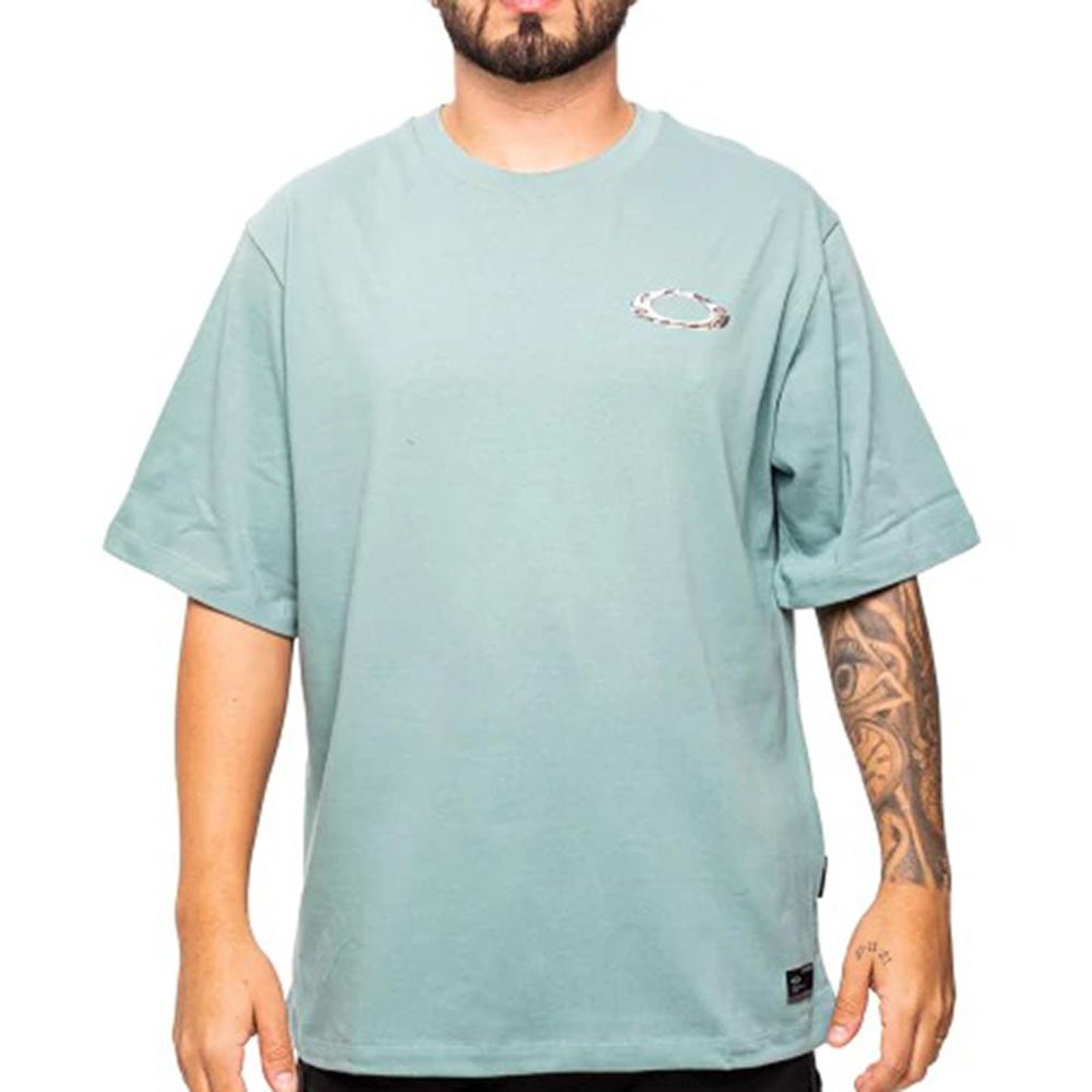 Camiseta Oakley Ellipse Sharp Metal SM26 Masculina Pacific