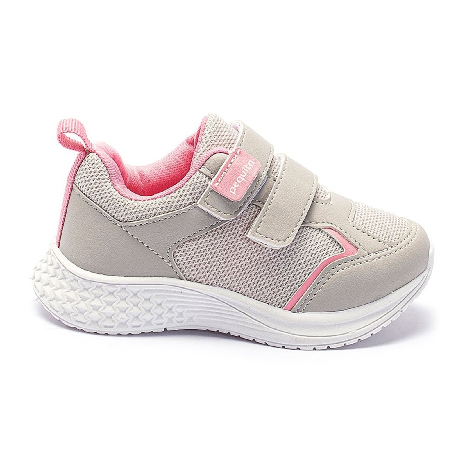 Infantil – Tênis Menina Casual Confortável Cinza Rosa Rosa