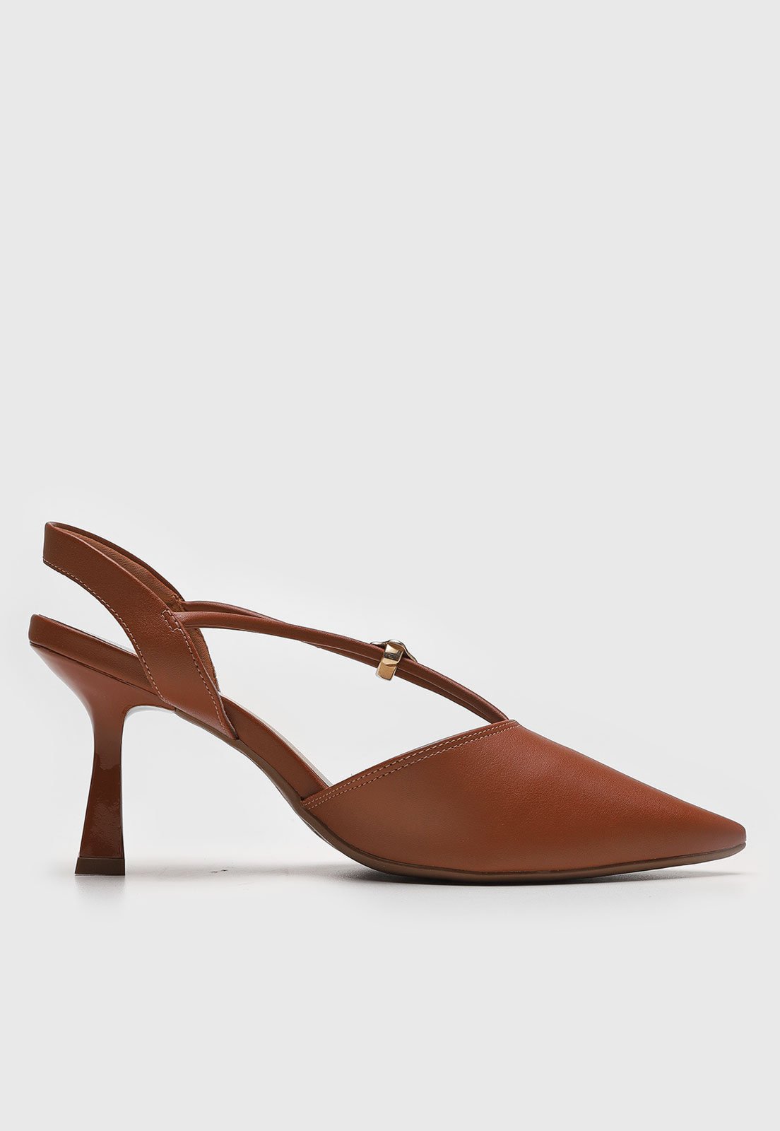 Vista 3 Scarpin Feminino cê Slingback BEBECÊ marrom BEBECÊ marrom