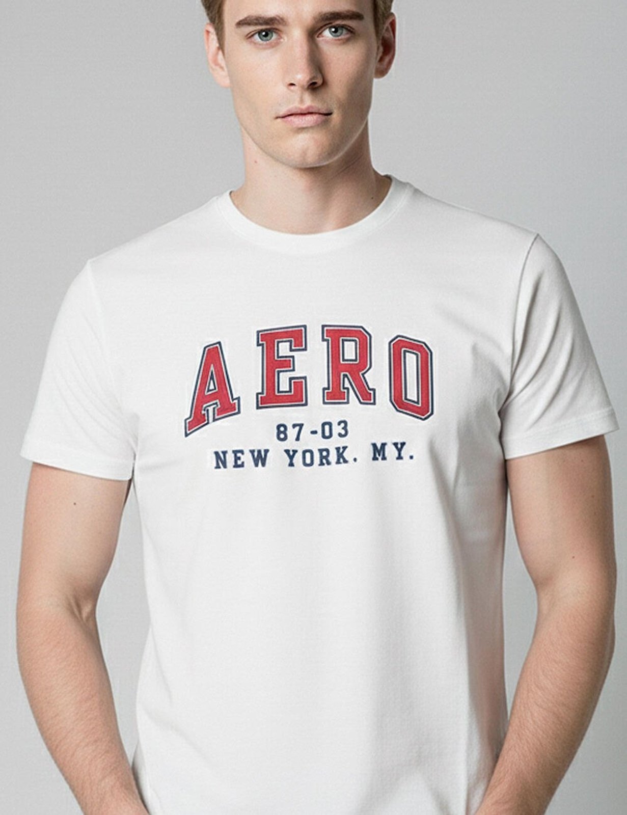 Camiseta Manga Curta Masculino Silkada Aéropostale 87130173-1 Branco