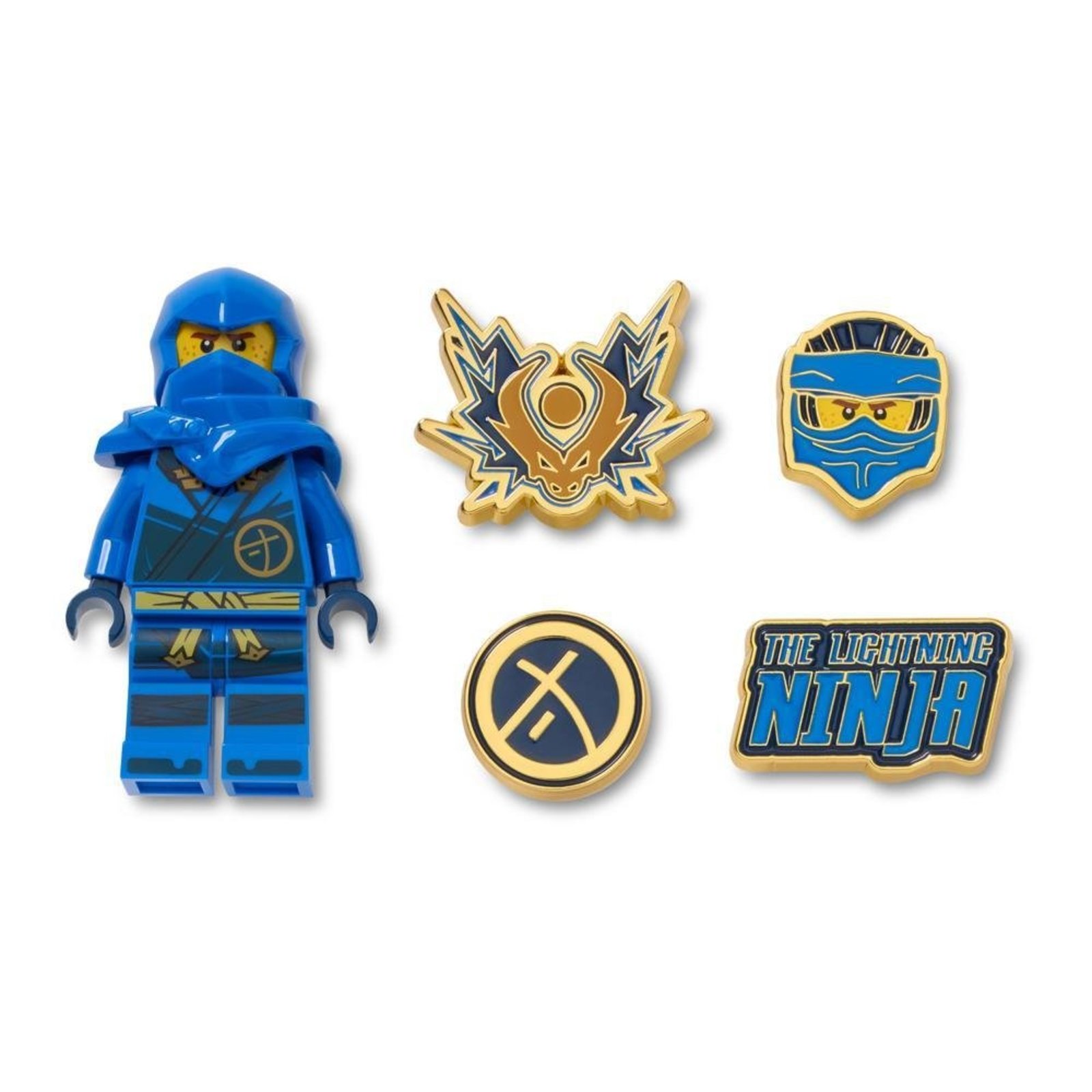 Infantil - Jibbitz™ Lego Ninjago Jay Pack com 5 Peças Único Branco