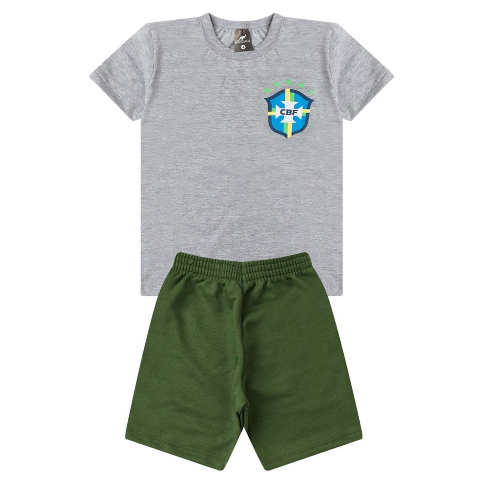 Infantil - Conjunto Menino Brasil Copa do Mundo Kangulu