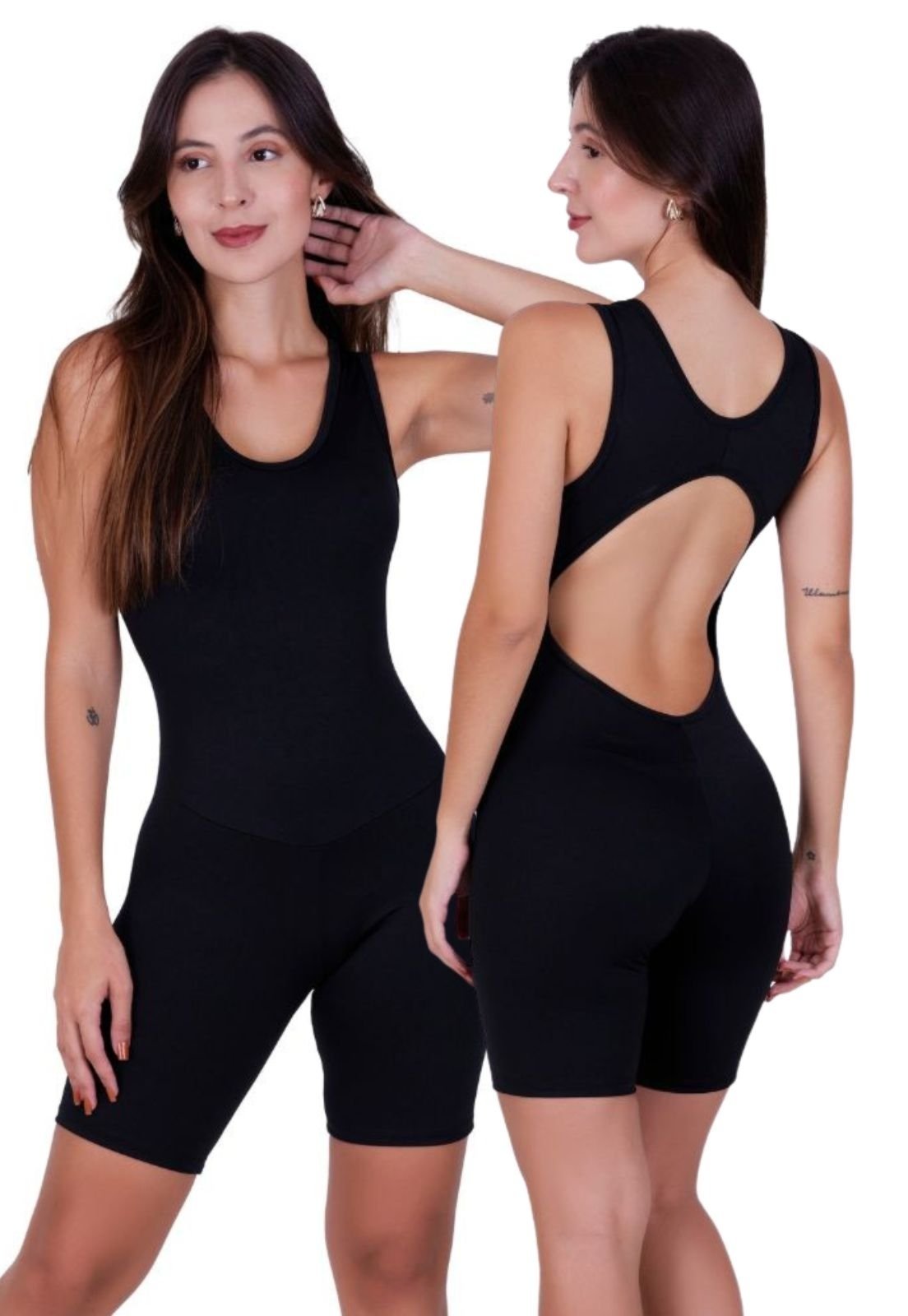 Macaquinho de Academia Fitness Short MACAQUINHO Preto