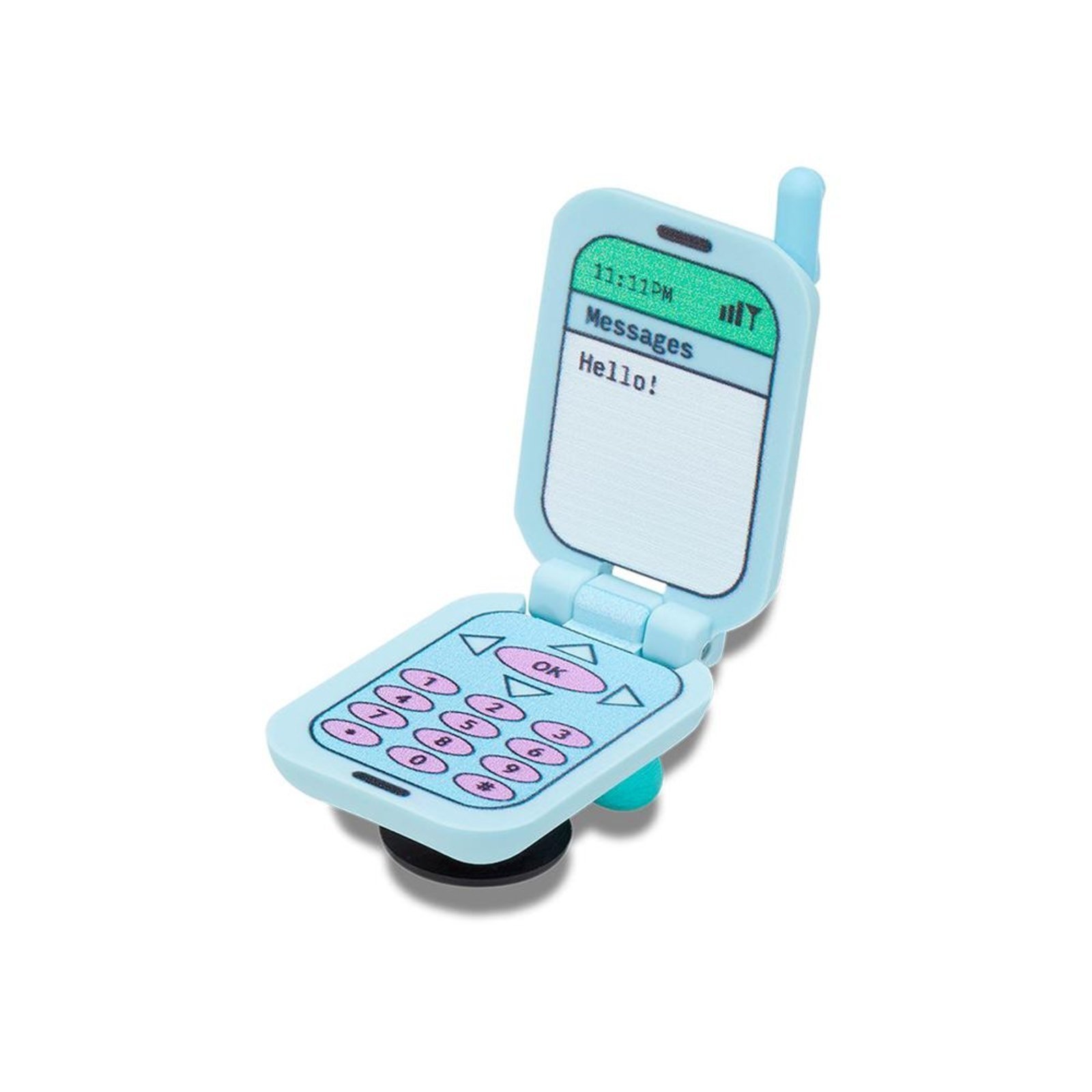 Vista 3 Infantil - Jibbitz™ Celular Flip Crocs branco