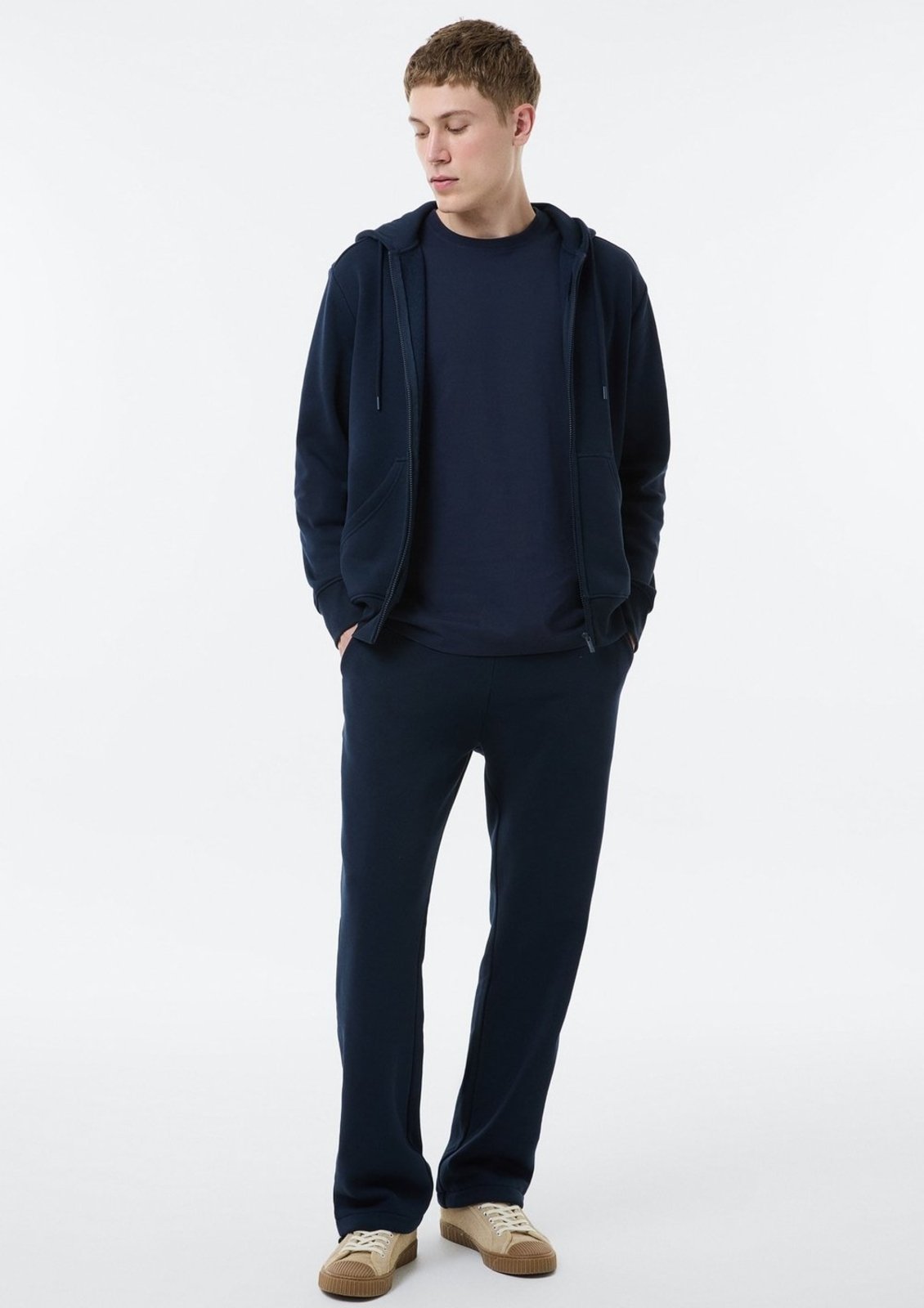 Calça Masculina Reta Em Moletom Fleece Hering