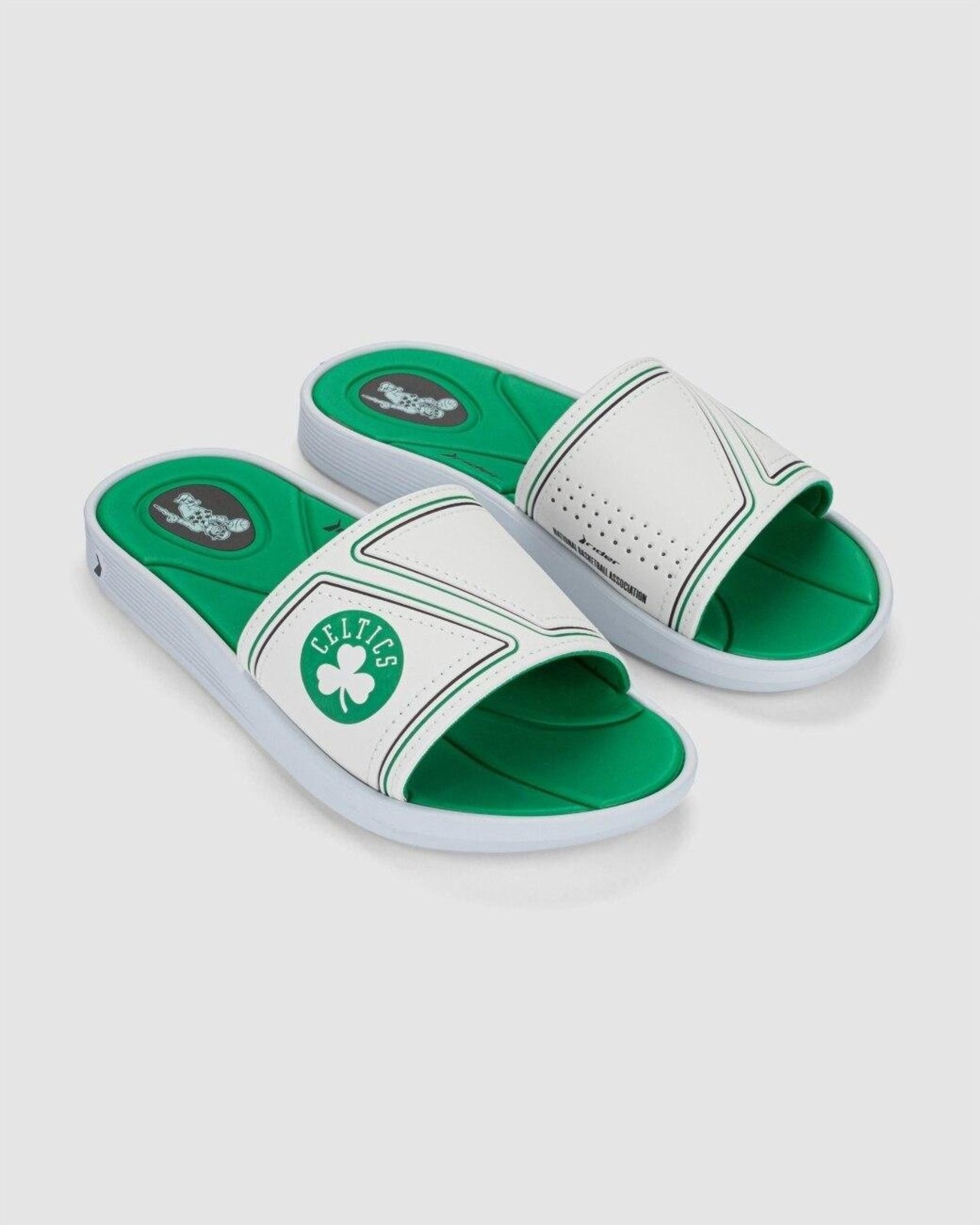 Chinelo Slide Rider Pump NBA III Branco