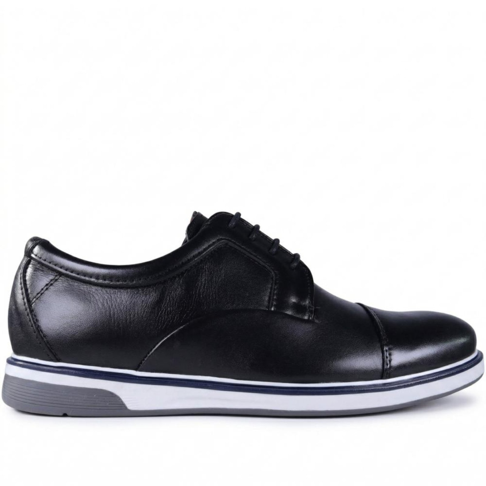 Sapato Masculino Zariff Social em Couro 0767 Preto Incolor