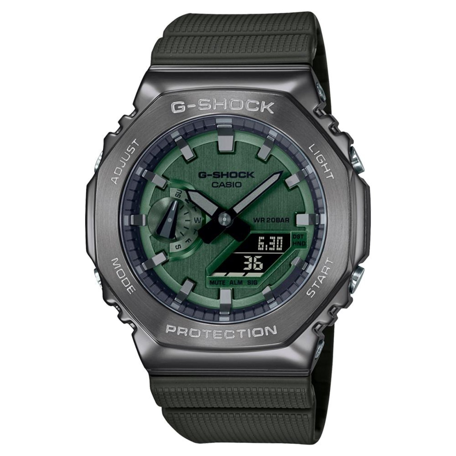 Relógio G-Shock GM-2100B-3ADR Verde Escuro