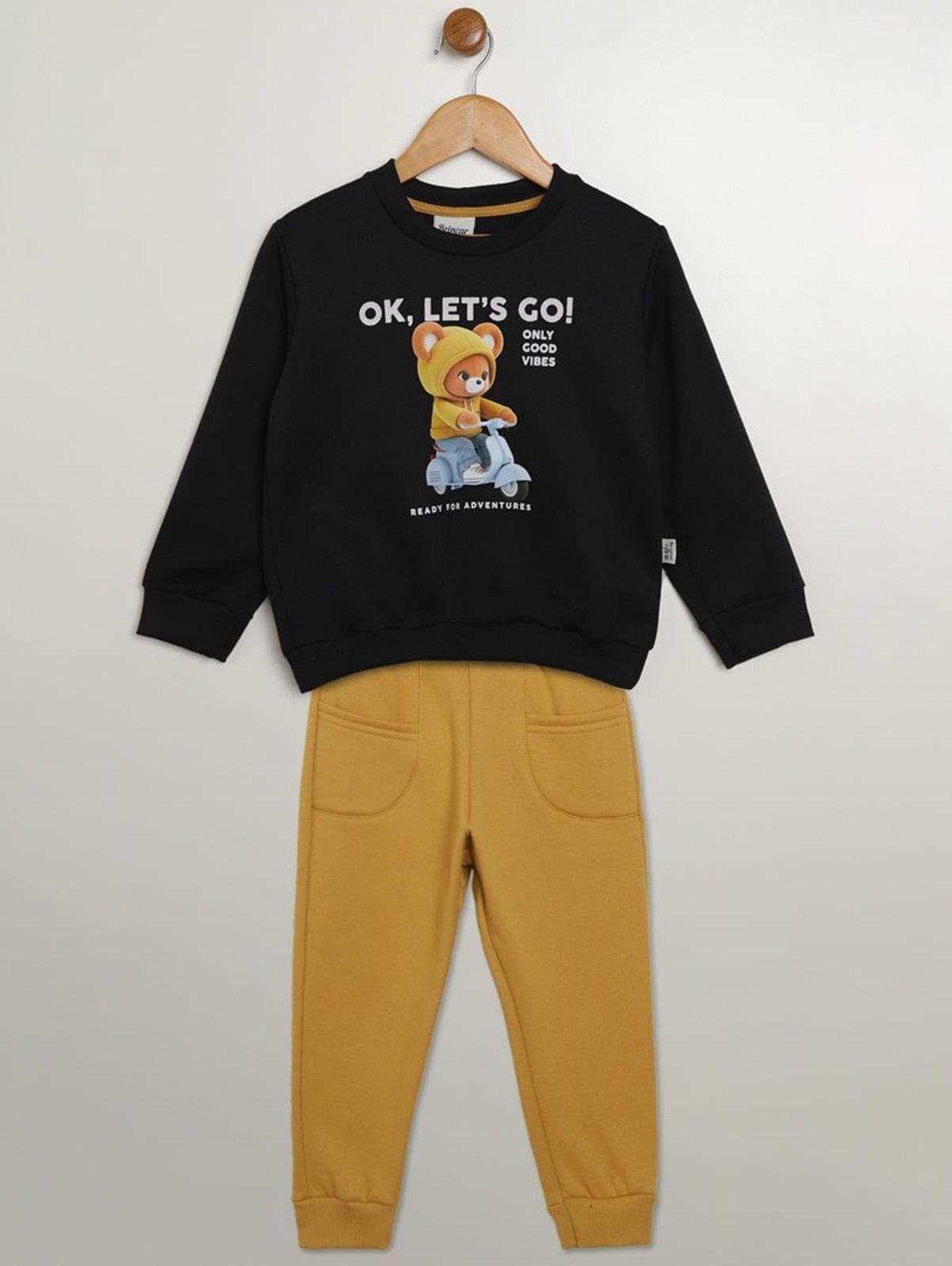 Infantil - Conjunto Longo Para Menino - PRETO