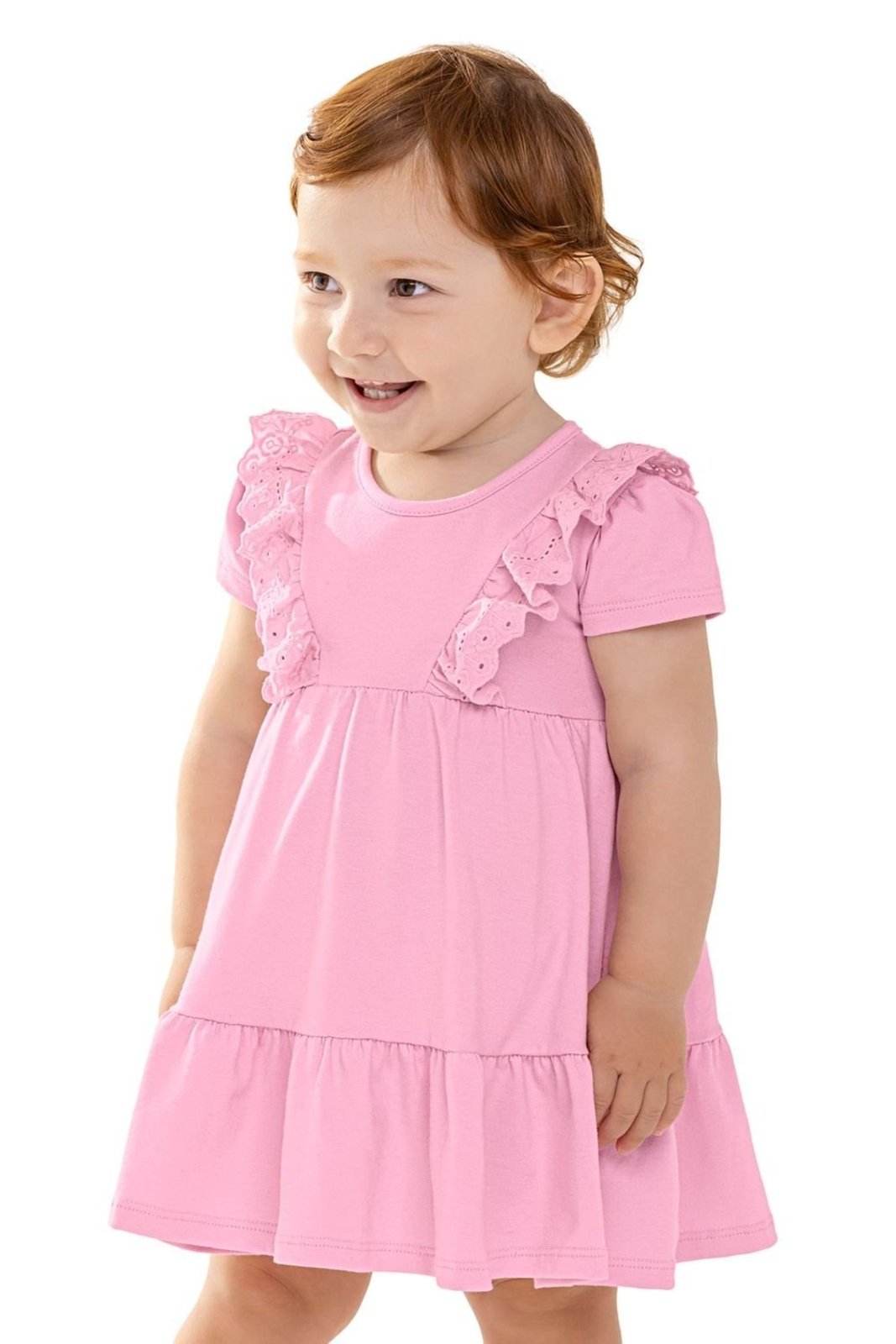 Infantil - Vestido Menina Renda Colorittá Rosa