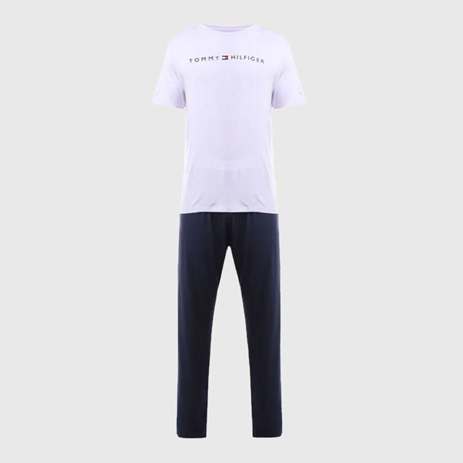 Pijama Tommy Hilfiger Clássico Manga Curta Azul Escuro