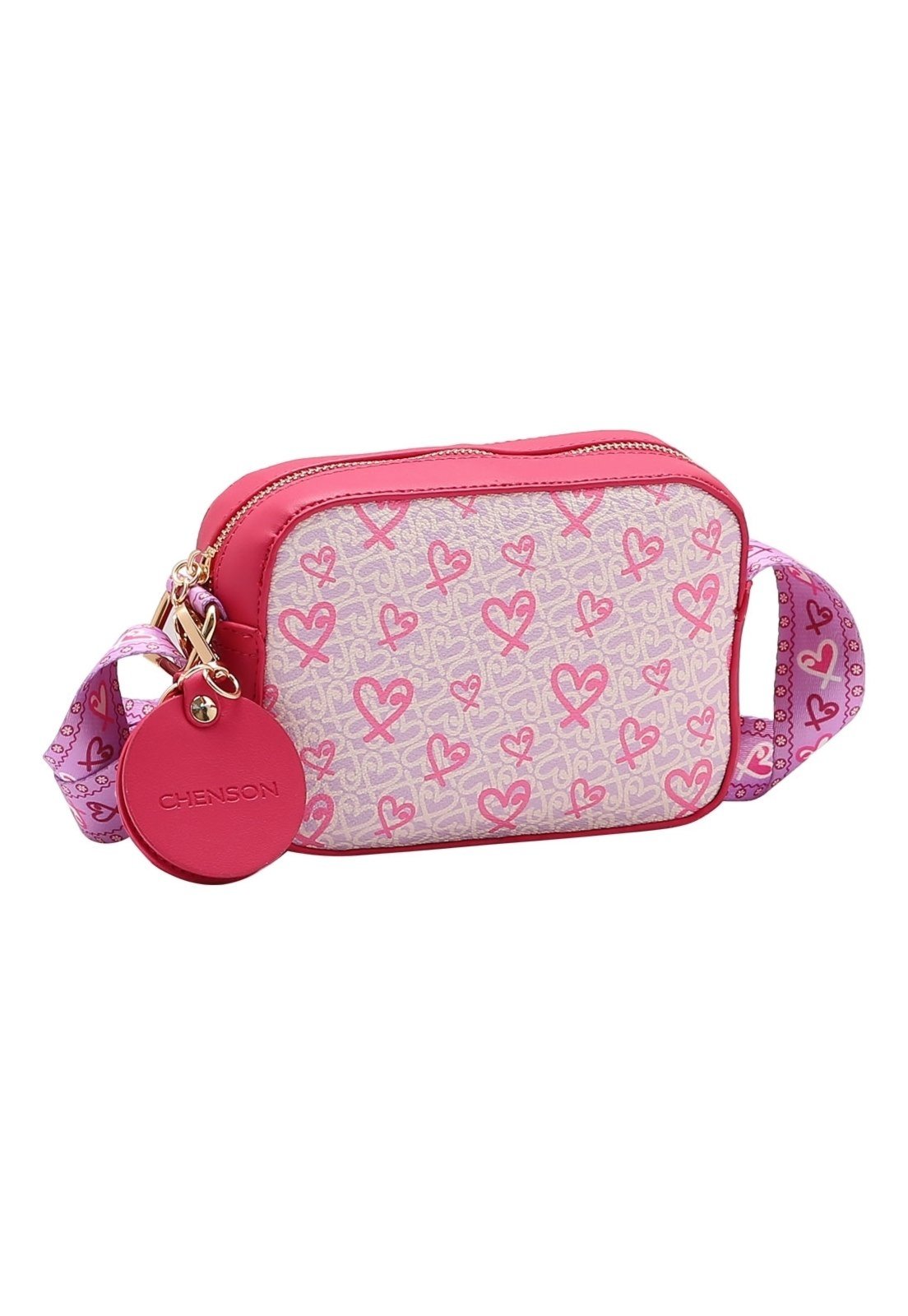 Bolsa Feminina Chenson Original Little Heart Transversal 3484968