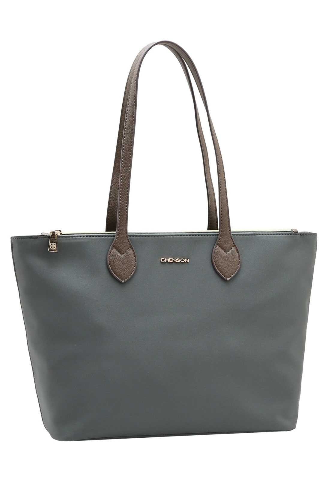 Bolsa Feminina Chenson Ombro Microfiber 3185448 Chumbo