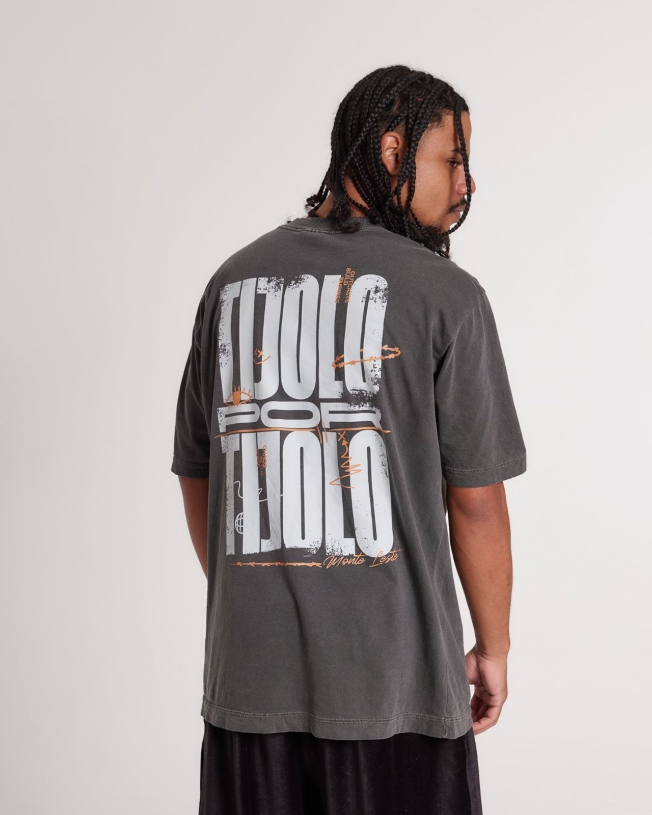 Camiseta Oversized Estampada Tijolo - Estonado