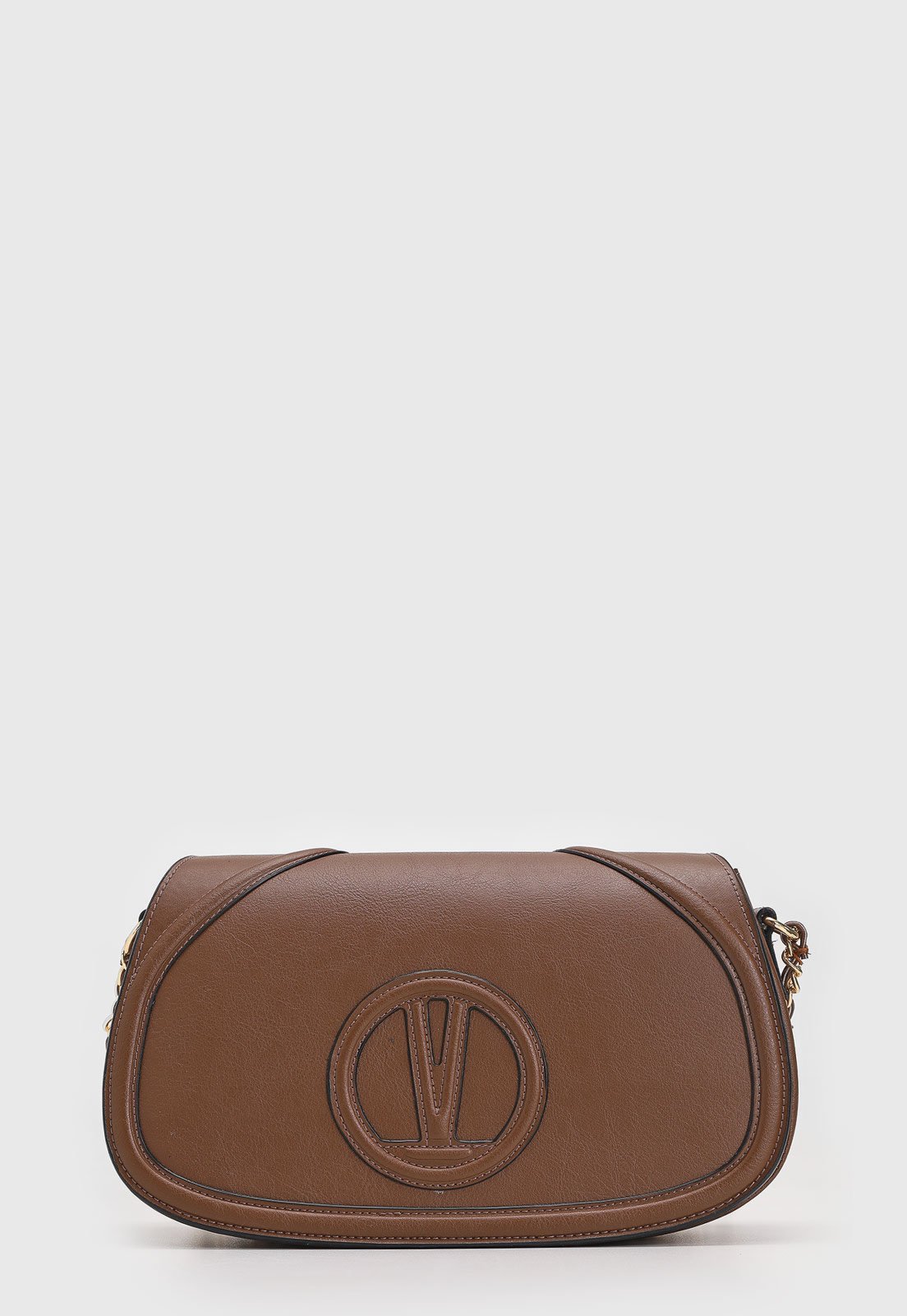 Bolsa Tiracolo Vizzano Alça Corrente Marrom