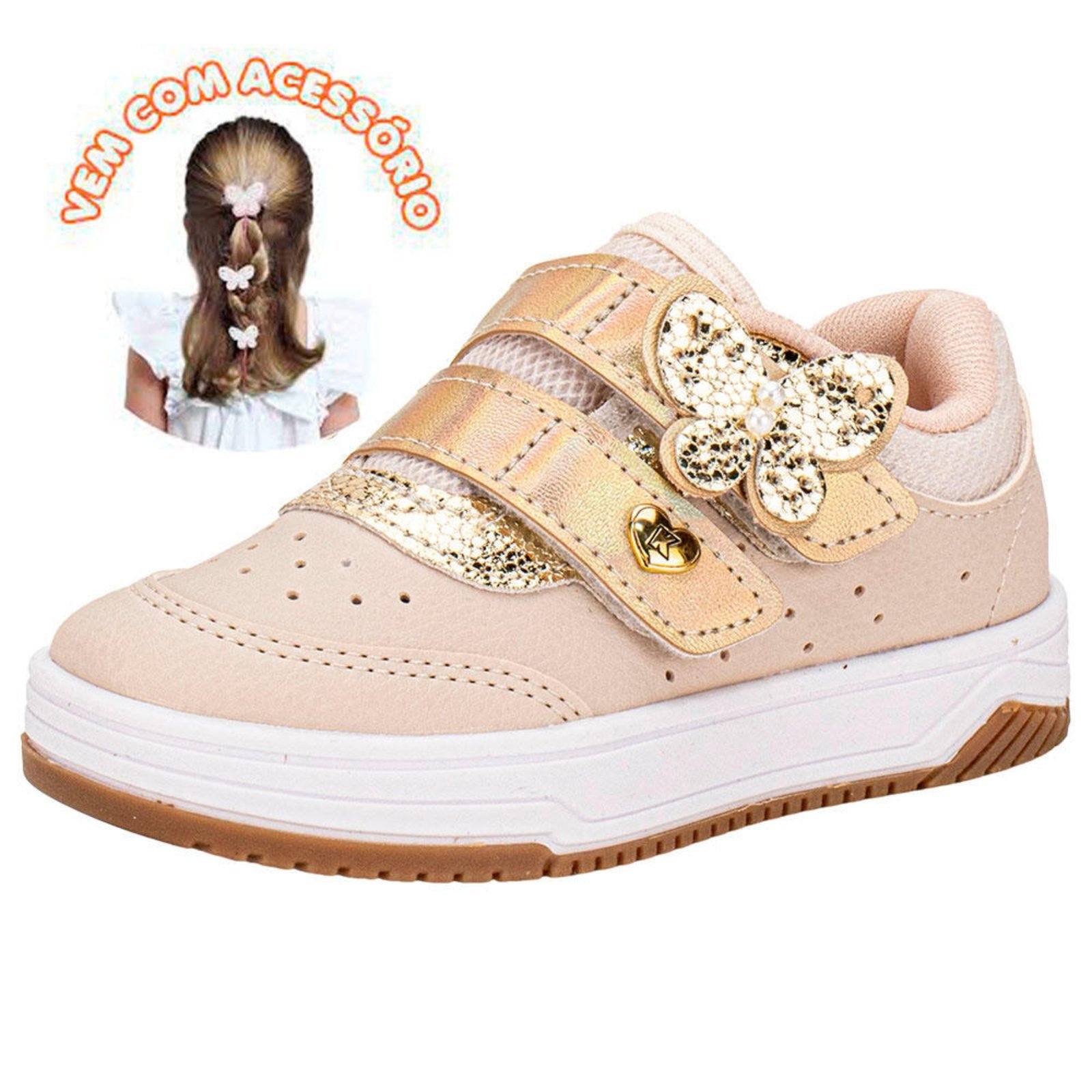 Vista 2 Infantil - Tênis Happy Kidy 3130051 1121351 branco Kidy branco