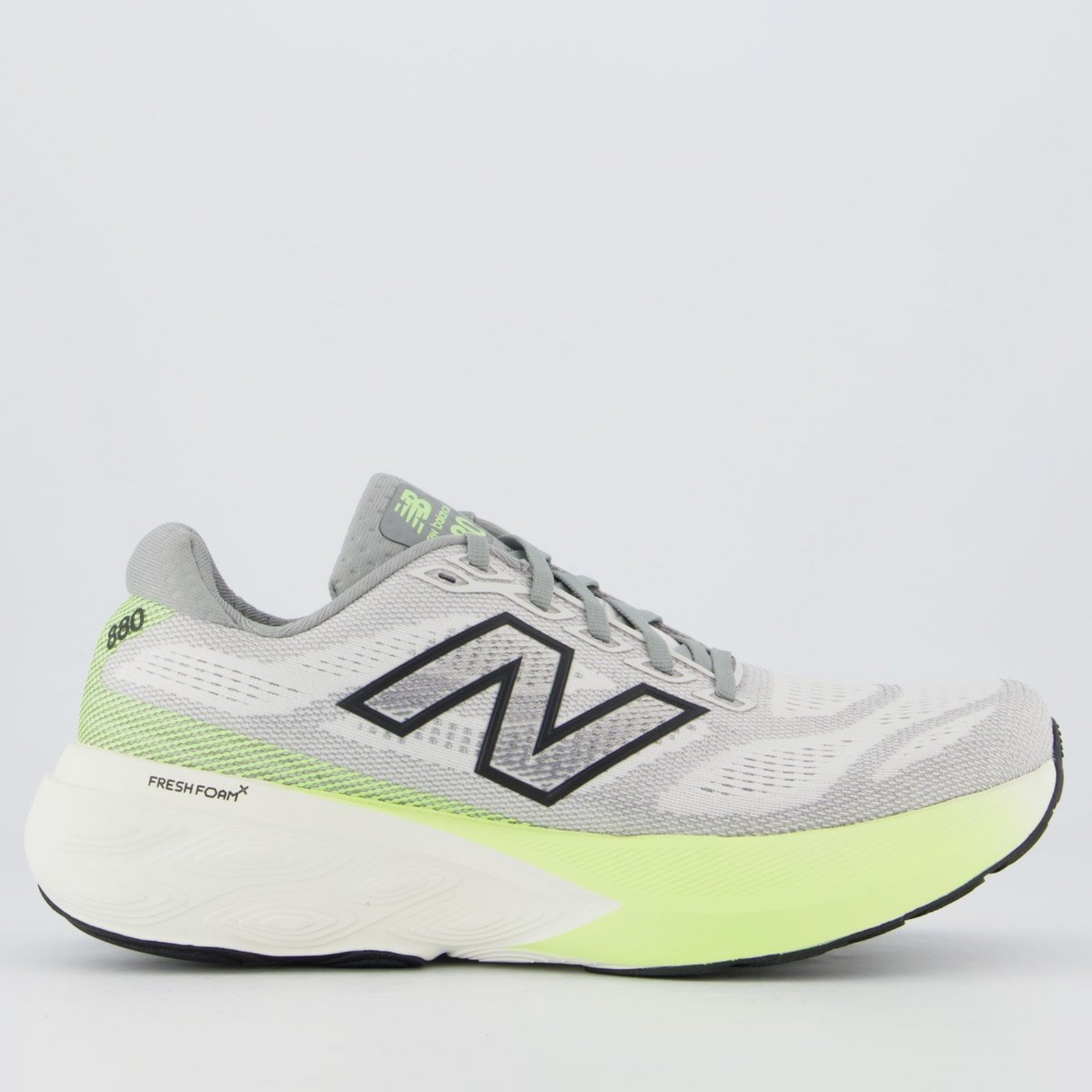 Tênis New Balance Fresh Foam X 880 V15 Cinza e Verde