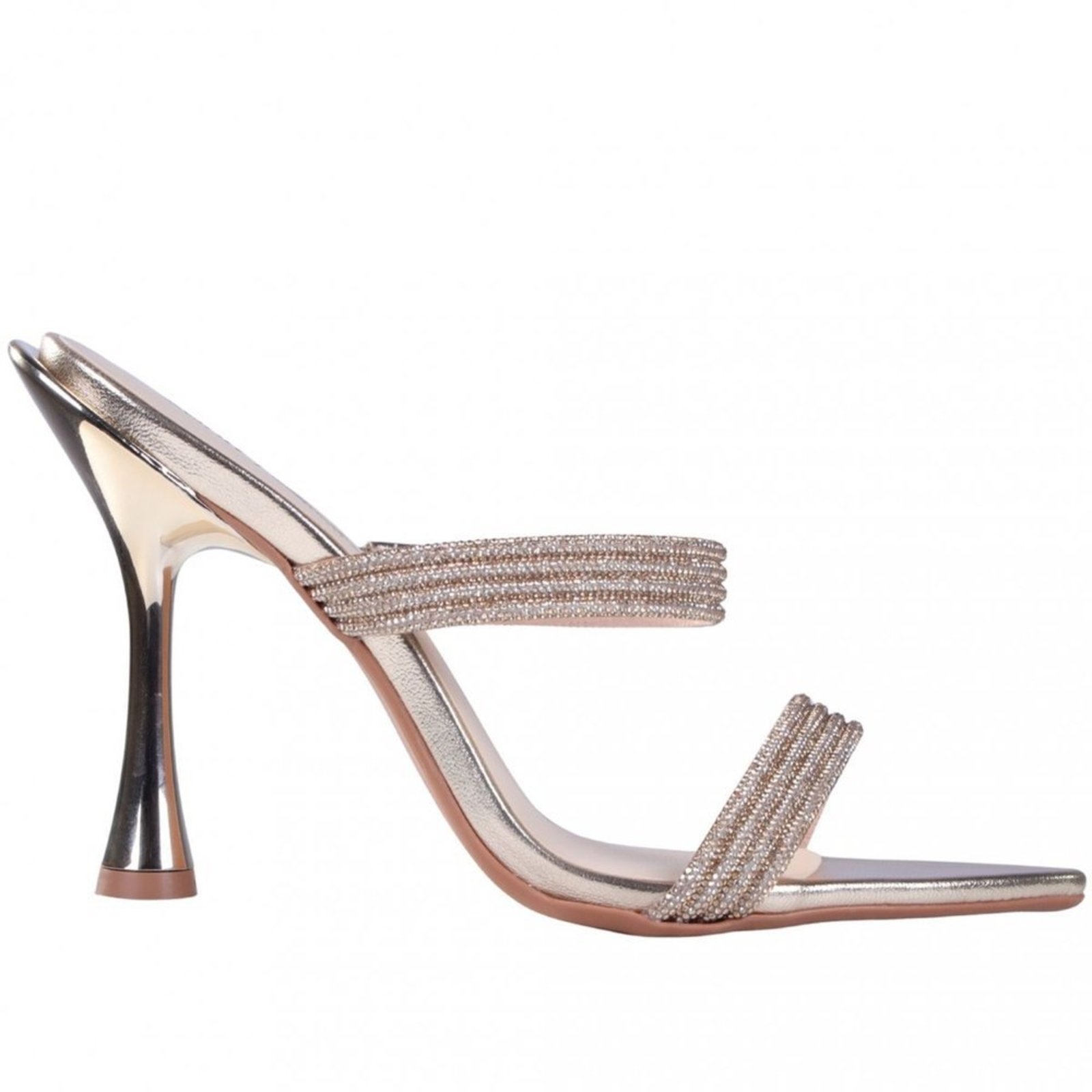 Tamanco Feminina Isadora com Strass Zariff 5387.12734 Zariff Dourado