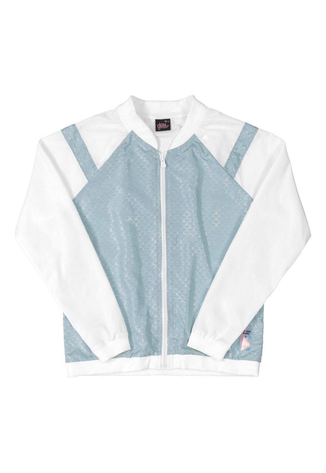 Infantil – Jaqueta Corta Vento Metalizado Gloss Branco