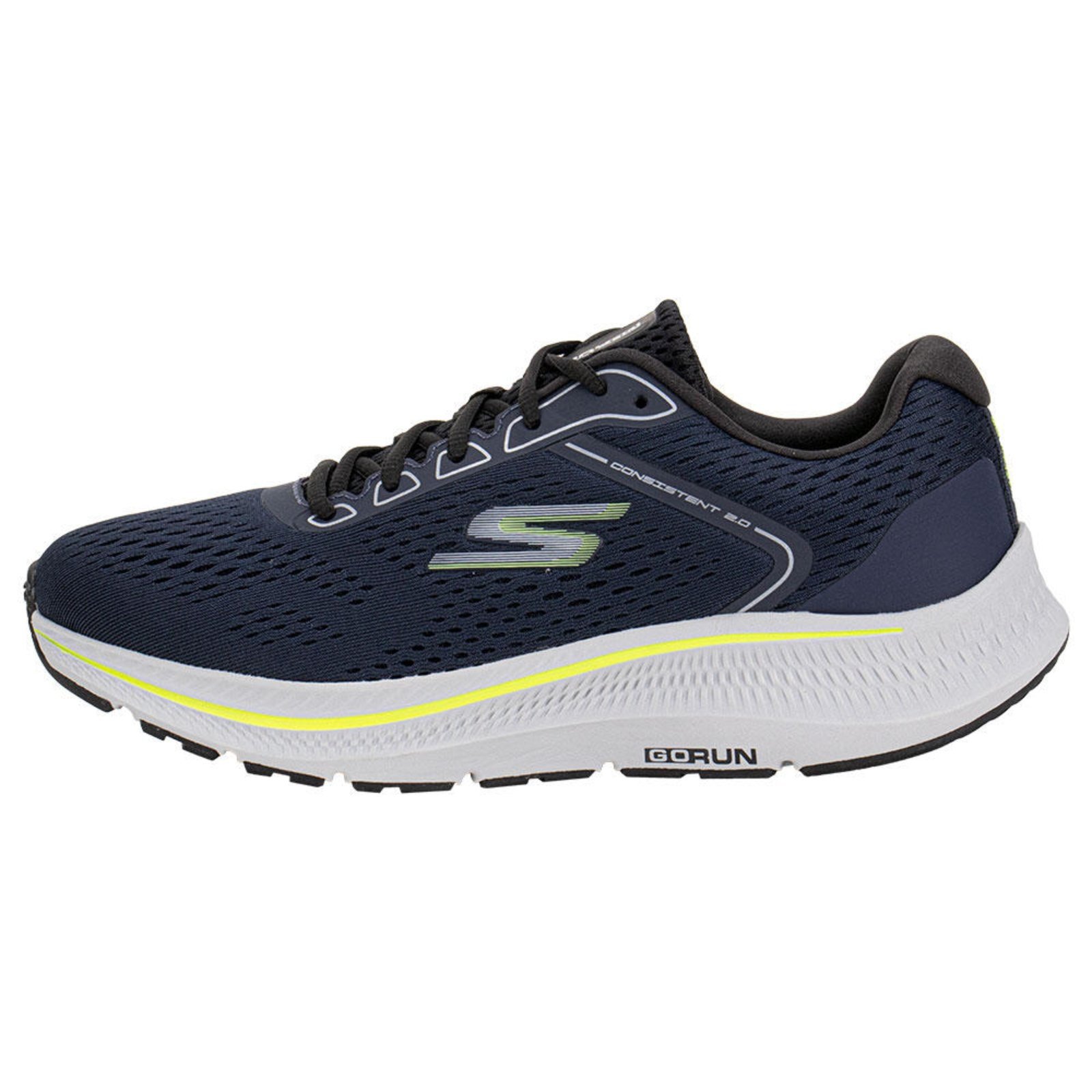 Vista 3 Tênis Masculino Go Run Consistent 2.0 Skechers 220865Br 5670865 azul marinho Skechers azul marinho