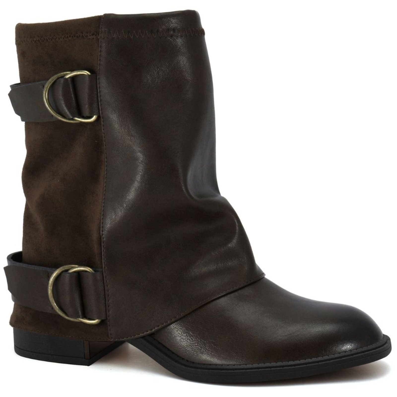 Bota Feminina Capa Sobreposta Salto Baixo Ramarim 2665136