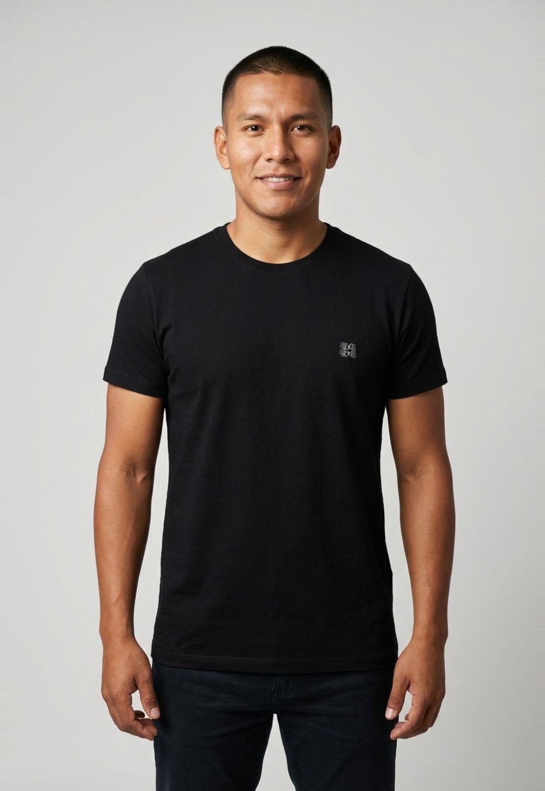 Camiseta Masculina Colcci Gola Redonda Preta