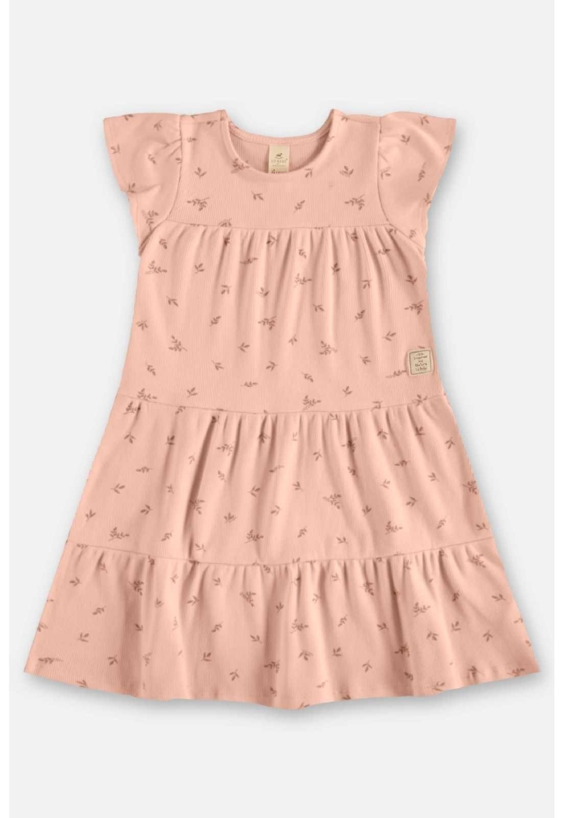 Infantil – Vestido Ribana Sustentável Up Baby Rosa