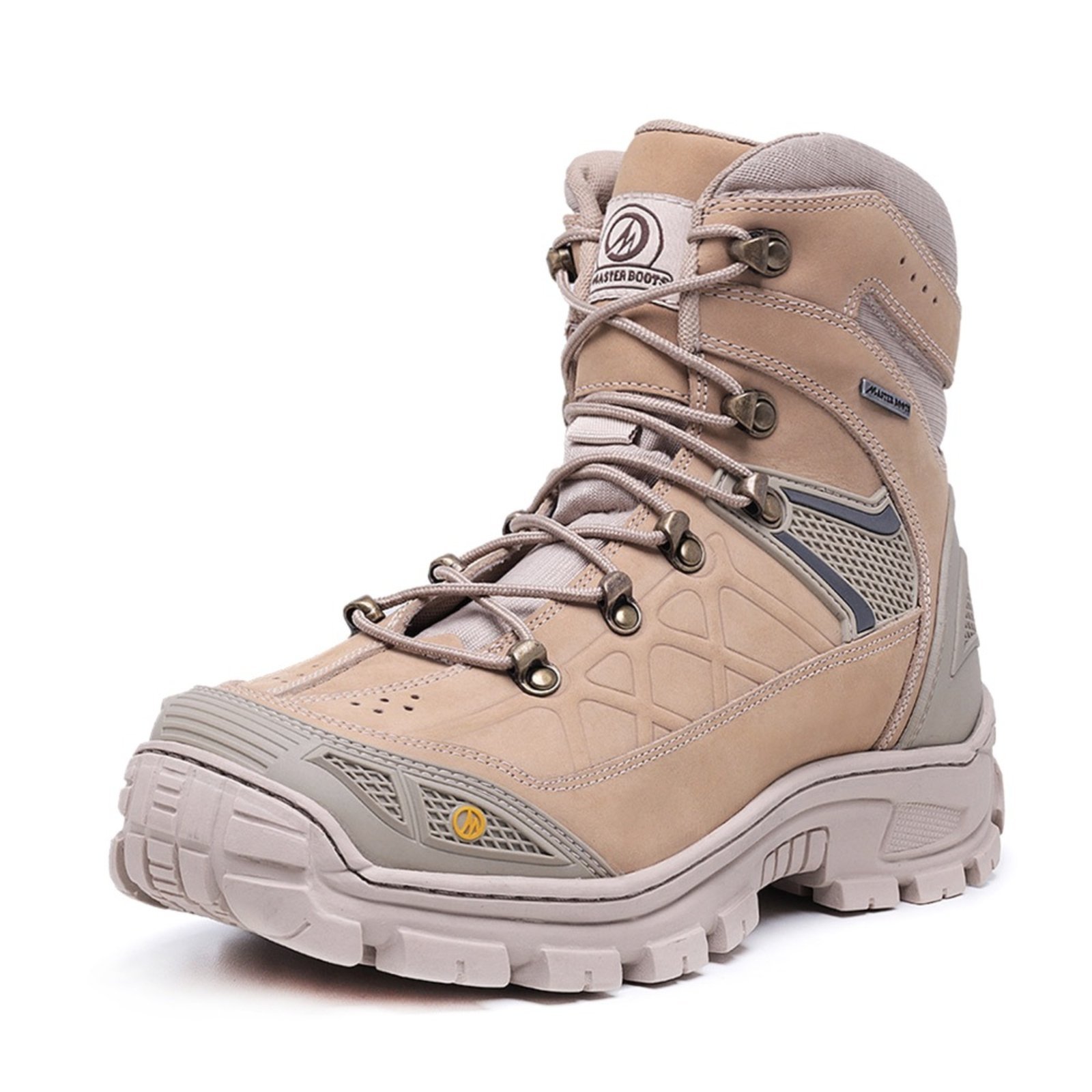 Bota Masculina Zeus Master Confort Premium Em Couro Bege