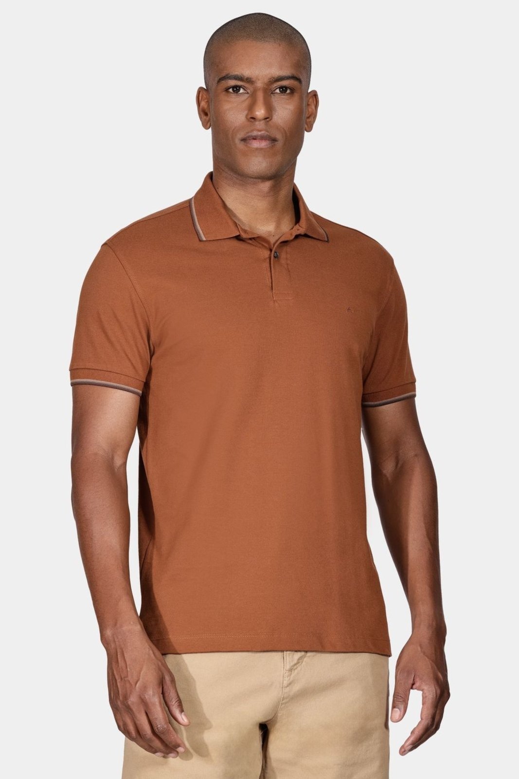 Polo Aramis Básica Caramelo